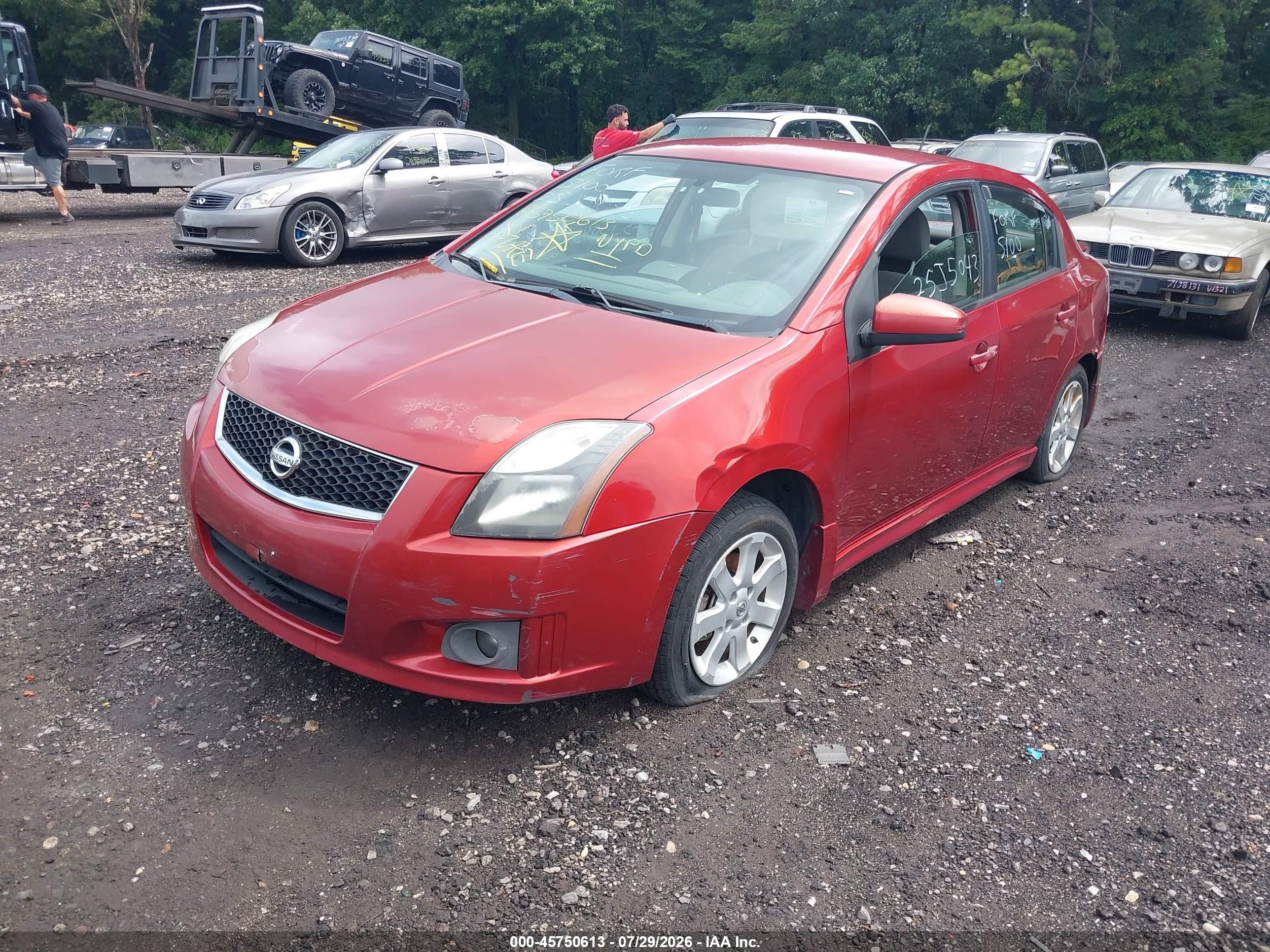 2011 Nissan Sentra 2.0sr Red vin: 3N1AB6AP3BL632870