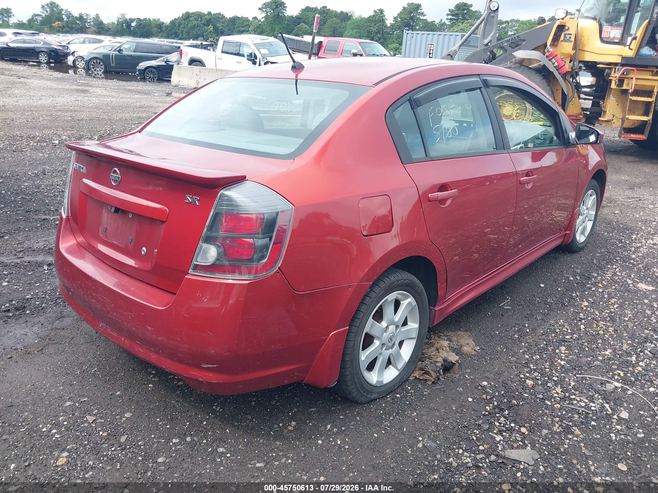 2011 Nissan Sentra 2.0sr Red vin: 3N1AB6AP3BL632870