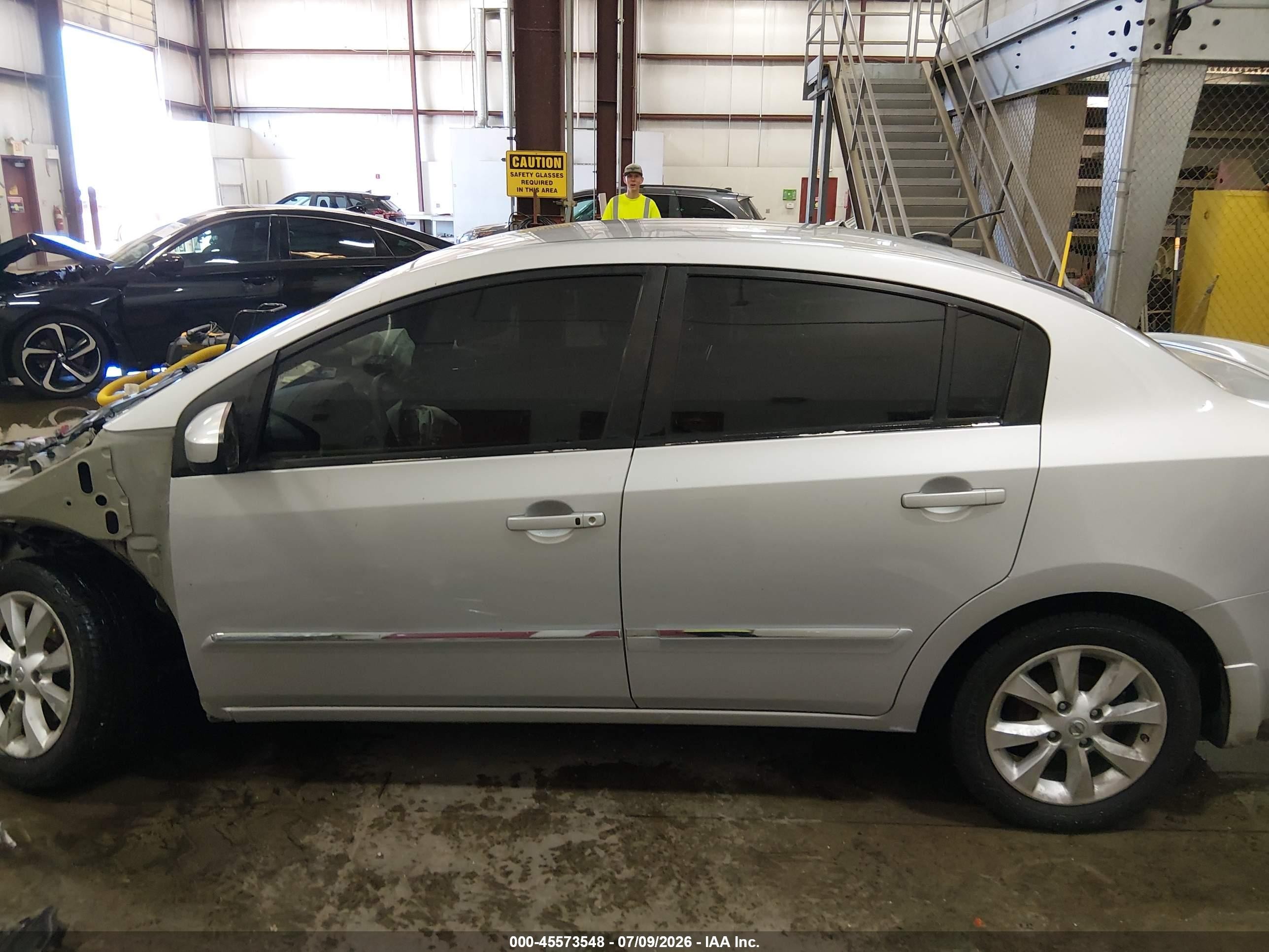 2011 Nissan Sentra 2.0sl Silver vin: 3N1AB6AP3BL653329