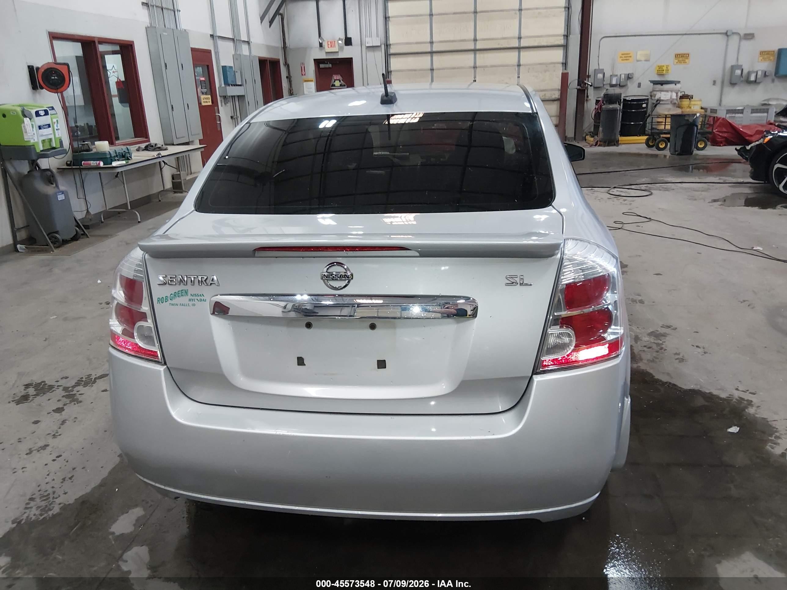 2011 Nissan Sentra 2.0sl Silver vin: 3N1AB6AP3BL653329