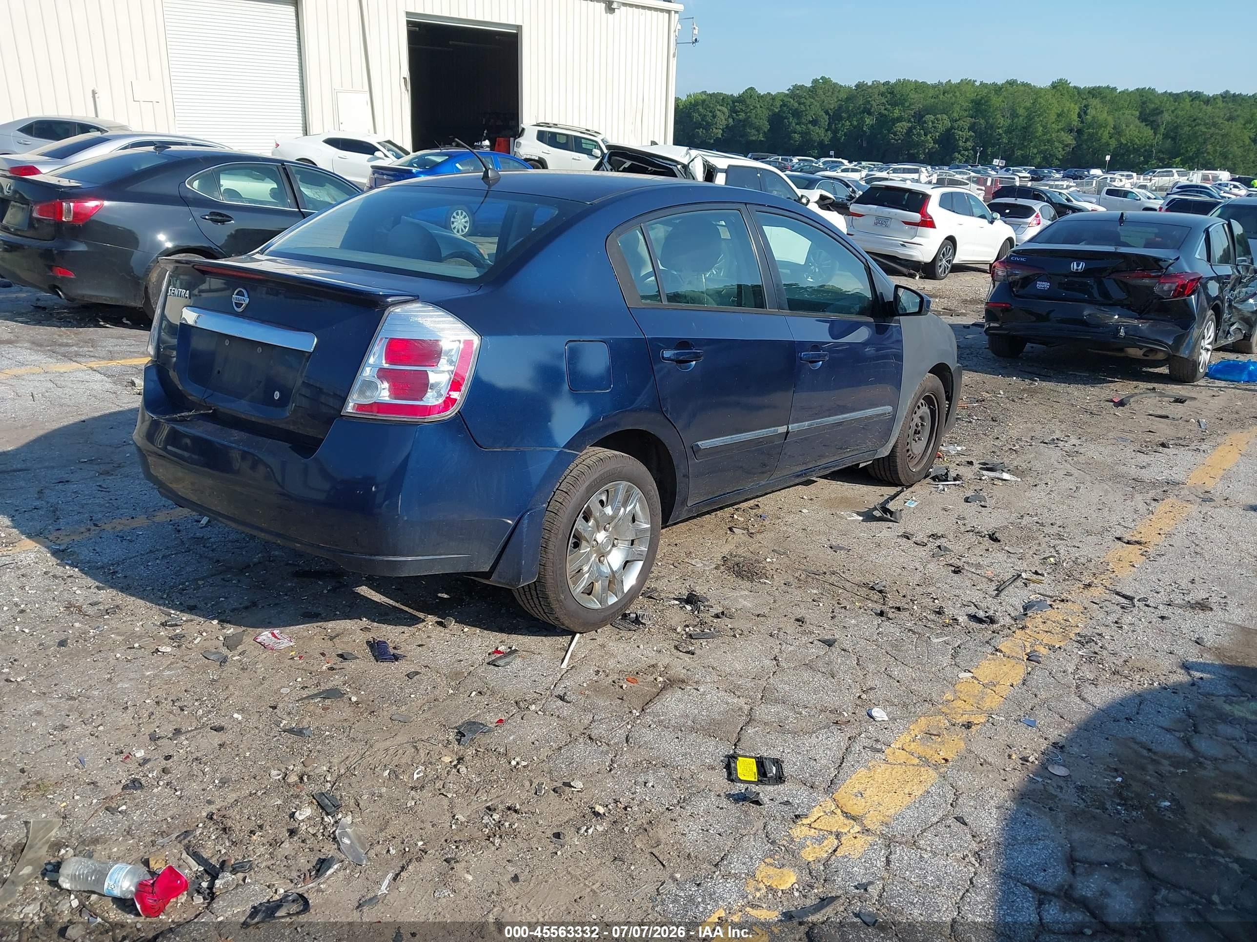 2011 Nissan Sentra 2.0s Blue vin: 3N1AB6AP3BL656196