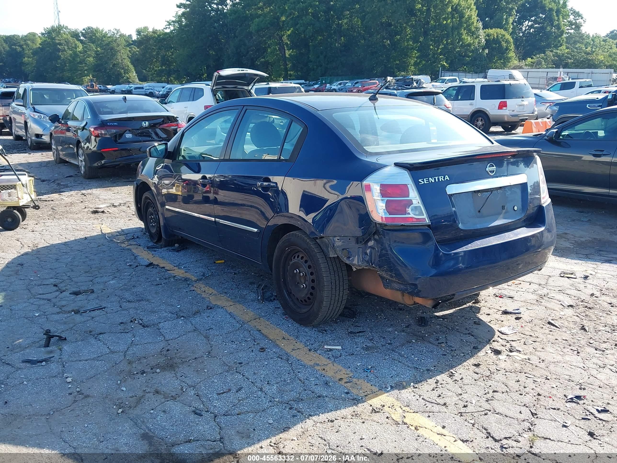 2011 Nissan Sentra 2.0s Blue vin: 3N1AB6AP3BL656196