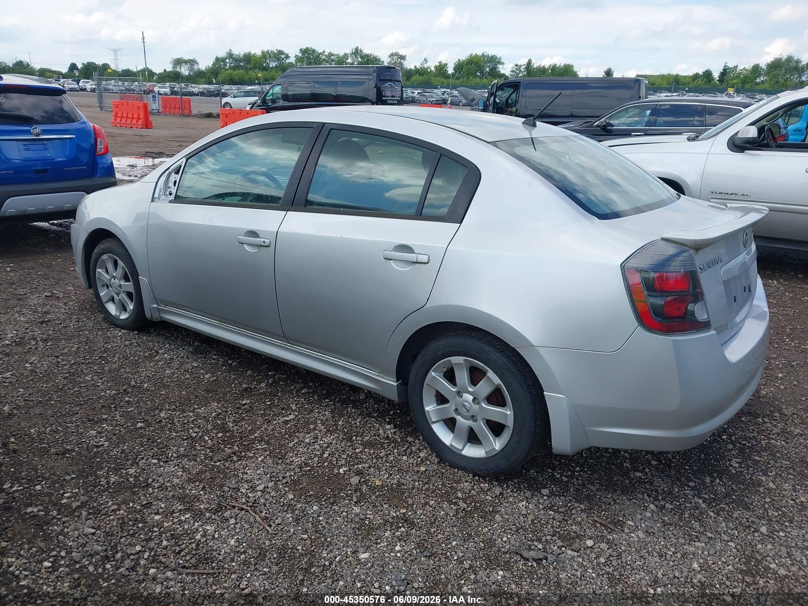 2011 Nissan Sentra 2.0sr Silver vin: 3N1AB6AP3BL674410