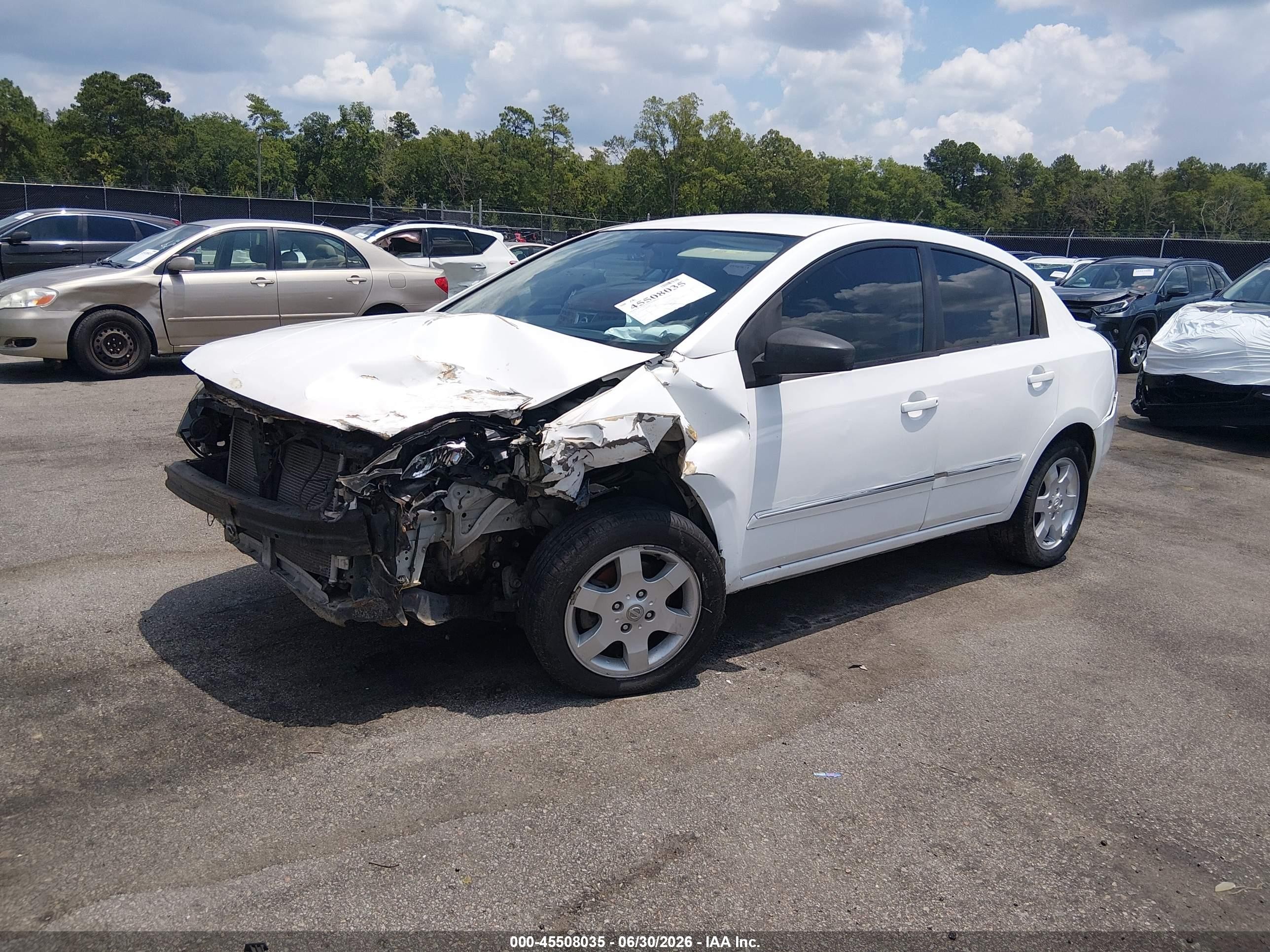 2011 Nissan Sentra 2.0s White vin: 3N1AB6AP3BL686900