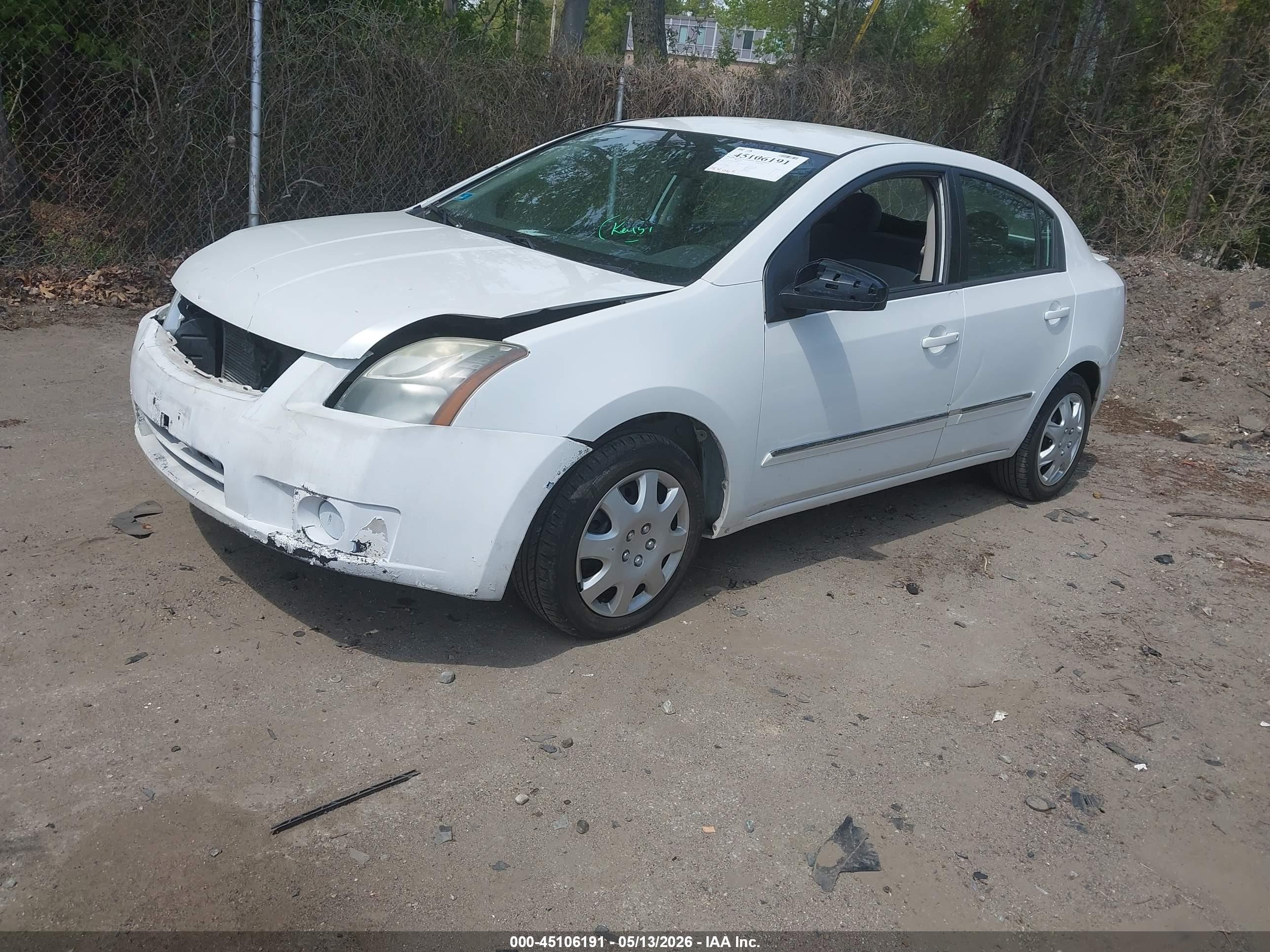 2011 Nissan Sentra 2.0s White vin: 3N1AB6AP3BL688856