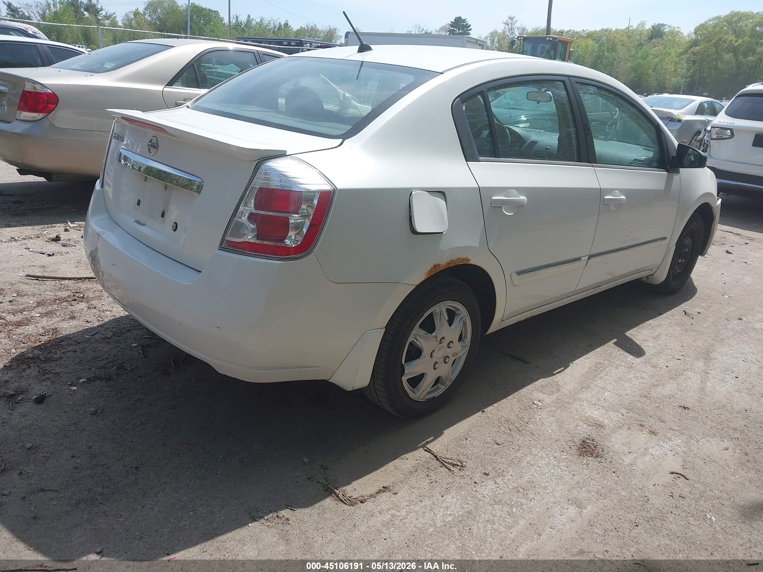 2011 Nissan Sentra 2.0s White vin: 3N1AB6AP3BL688856