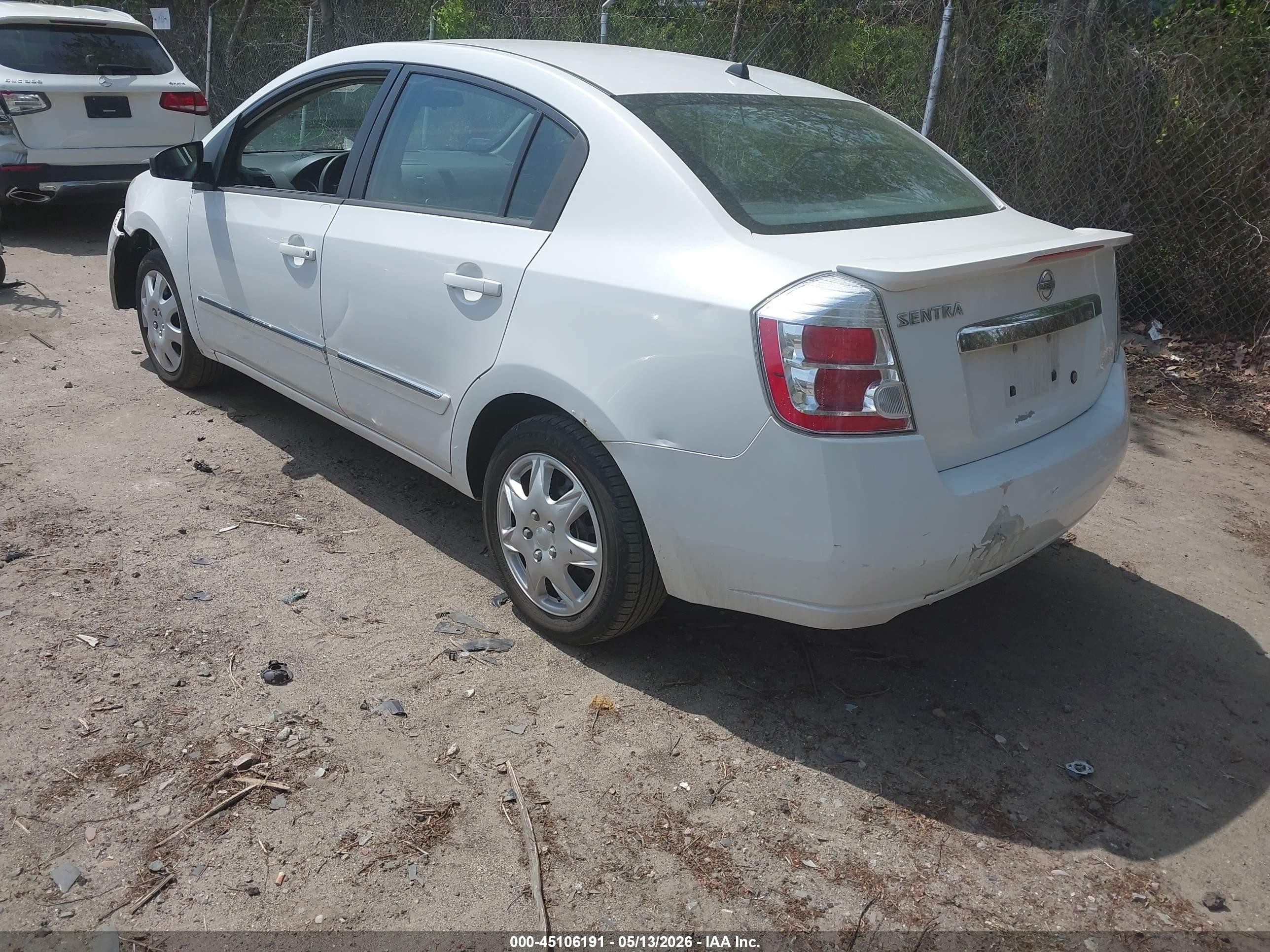 2011 Nissan Sentra 2.0s White vin: 3N1AB6AP3BL688856