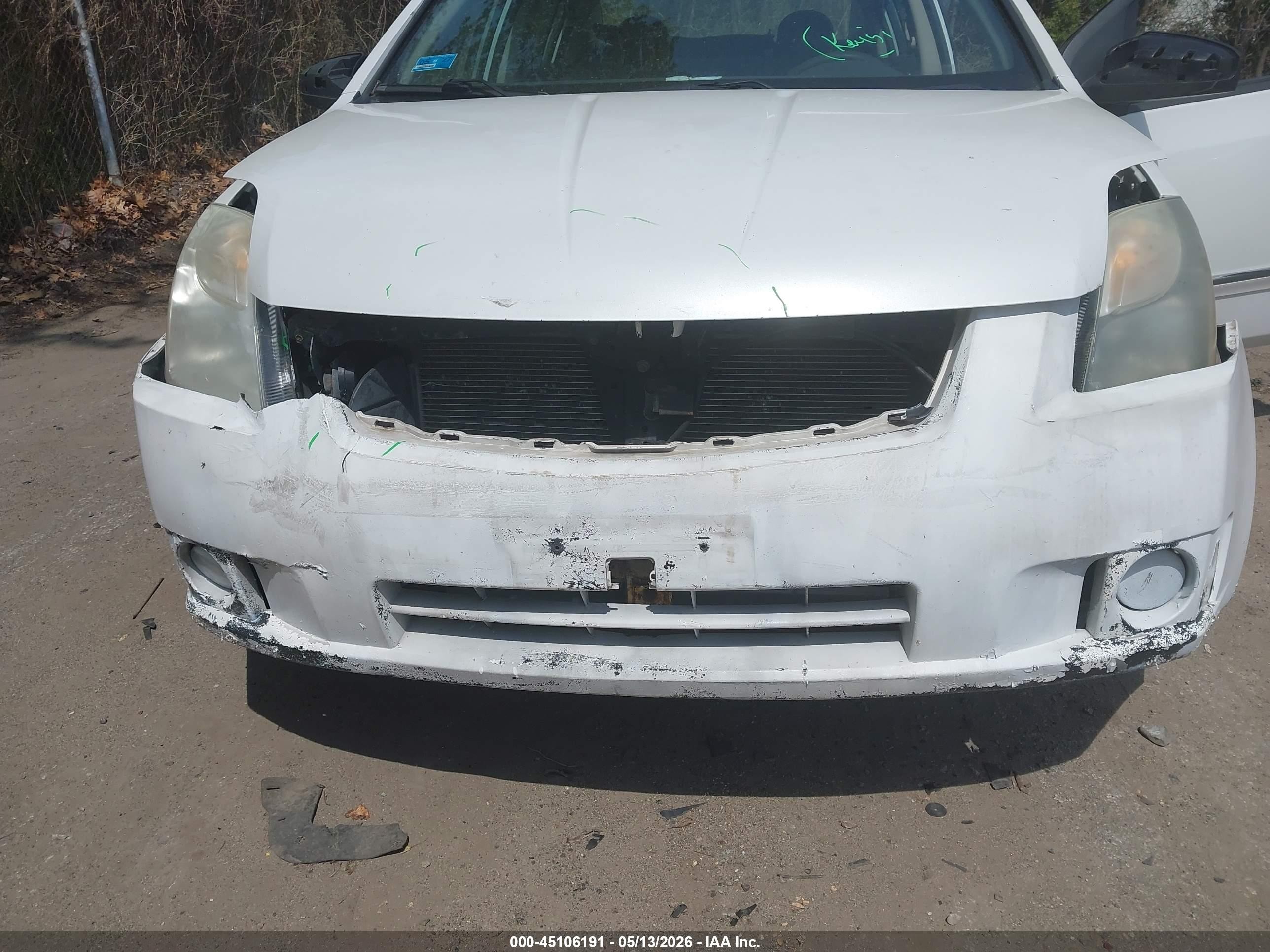 2011 Nissan Sentra 2.0s White vin: 3N1AB6AP3BL688856