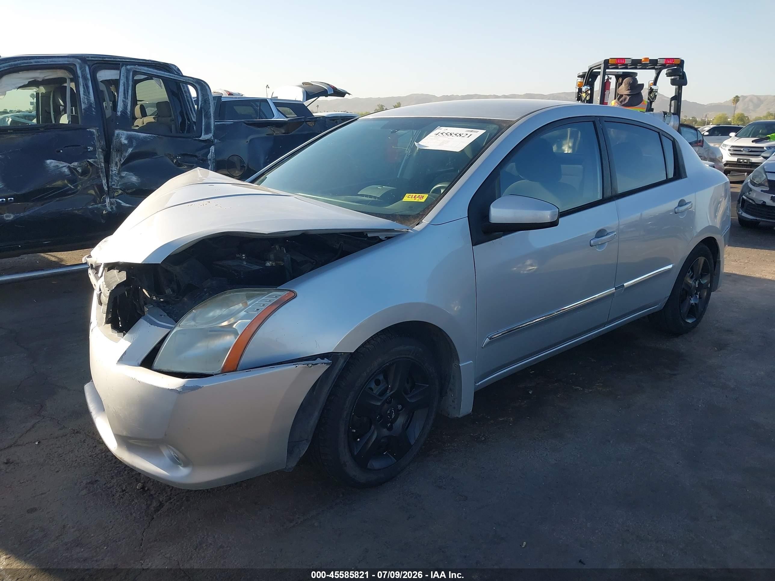 2011 Nissan Sentra 2.0s Silver vin: 3N1AB6AP3BL692437