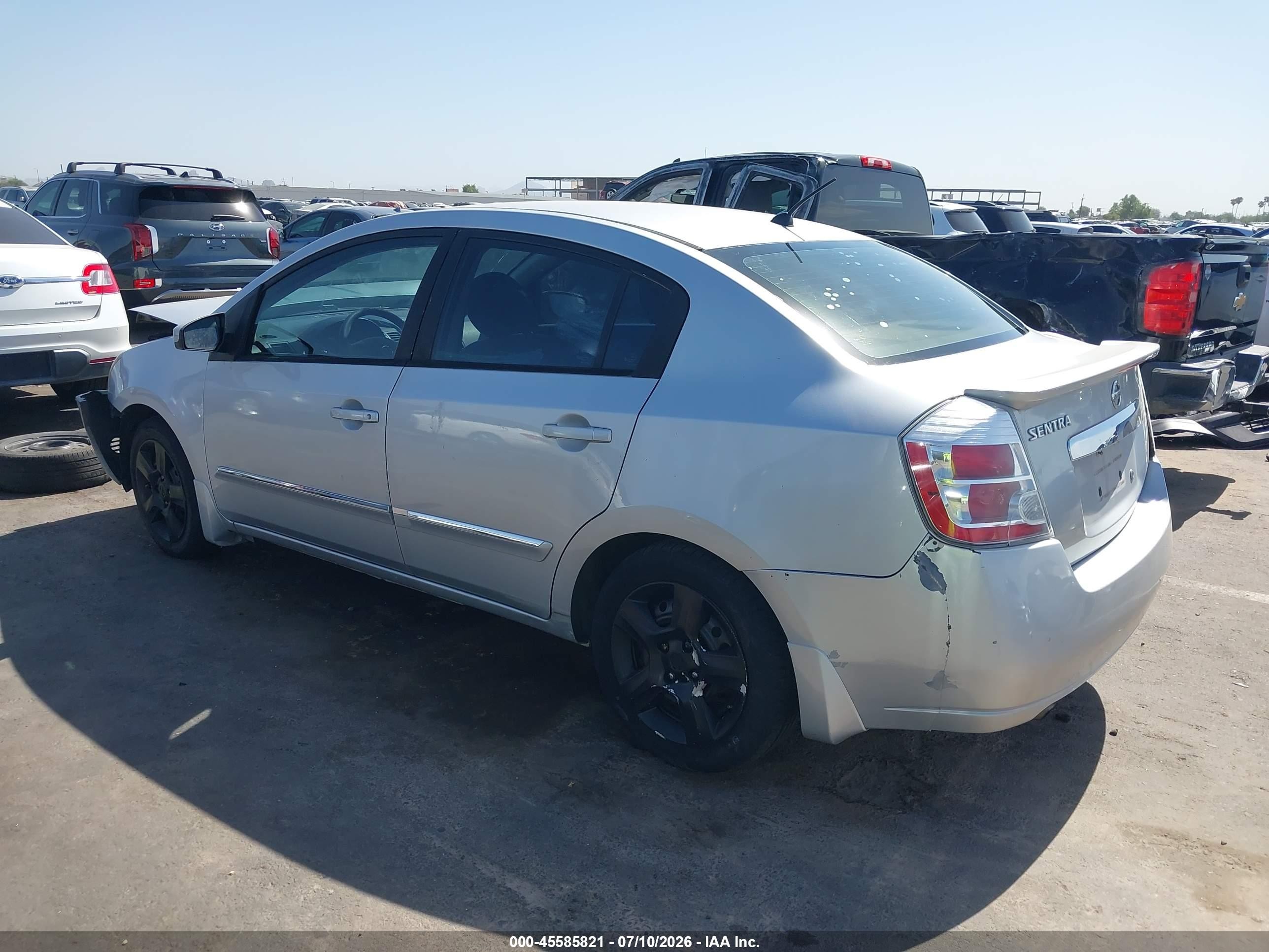 2011 Nissan Sentra 2.0s Silver vin: 3N1AB6AP3BL692437