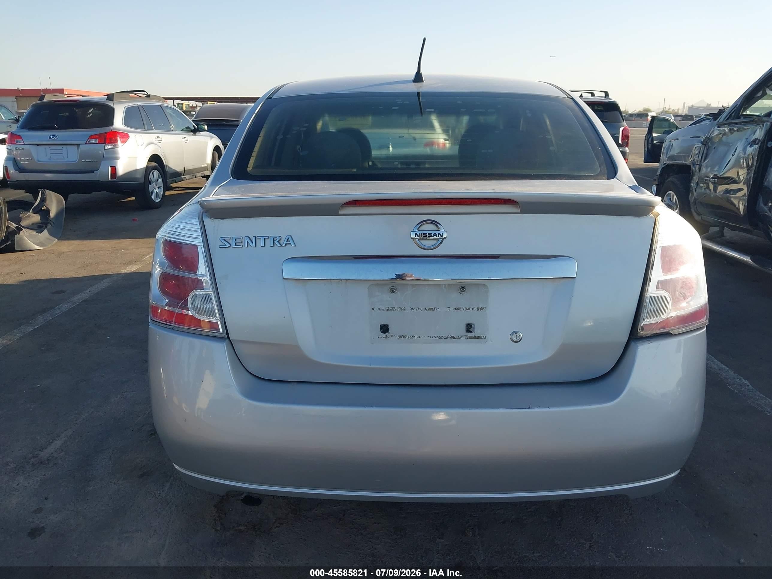 2011 Nissan Sentra 2.0s Silver vin: 3N1AB6AP3BL692437