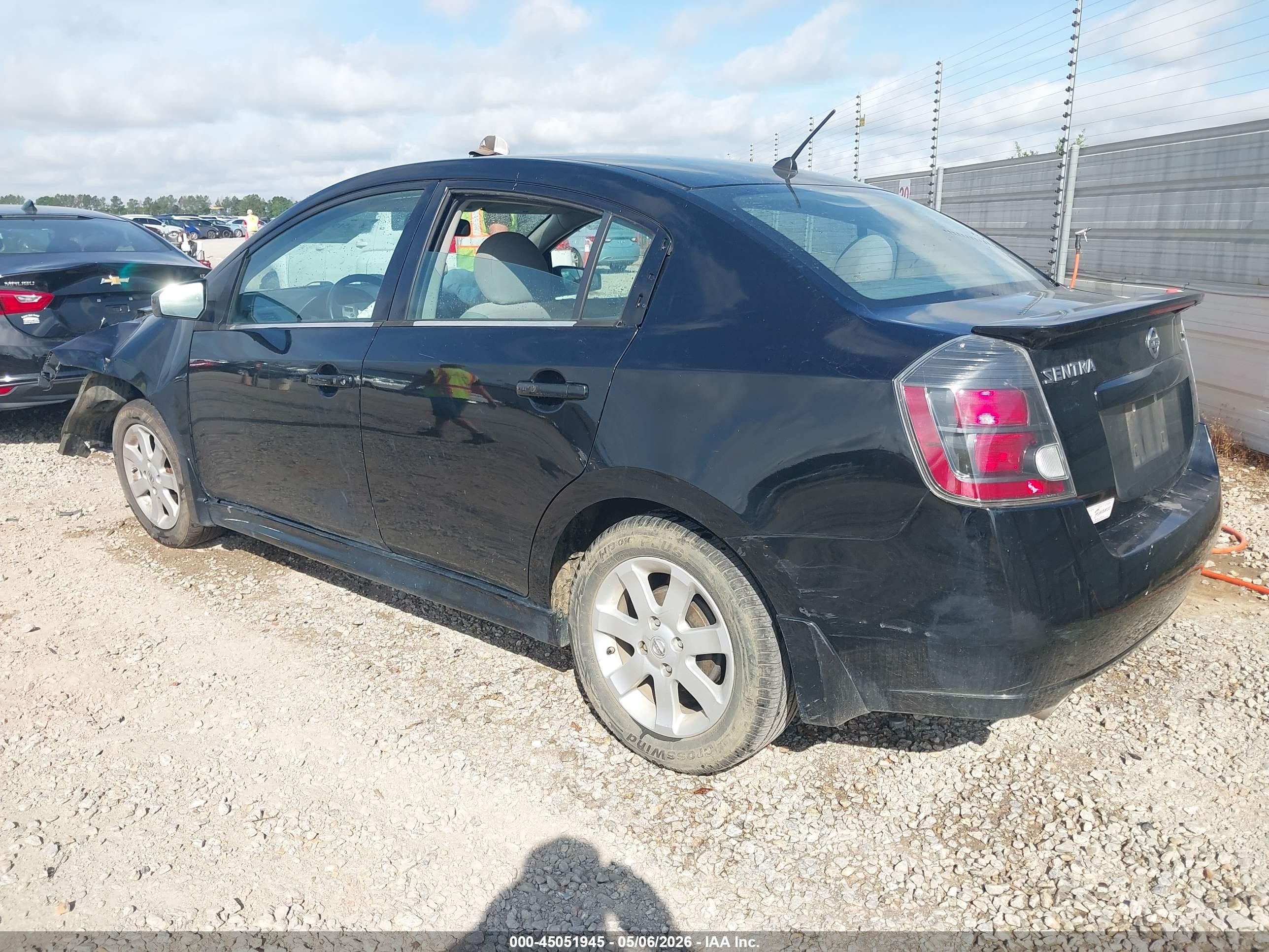 2011 Nissan Sentra 2.0sr Черный vin: 3N1AB6AP3BL714369
