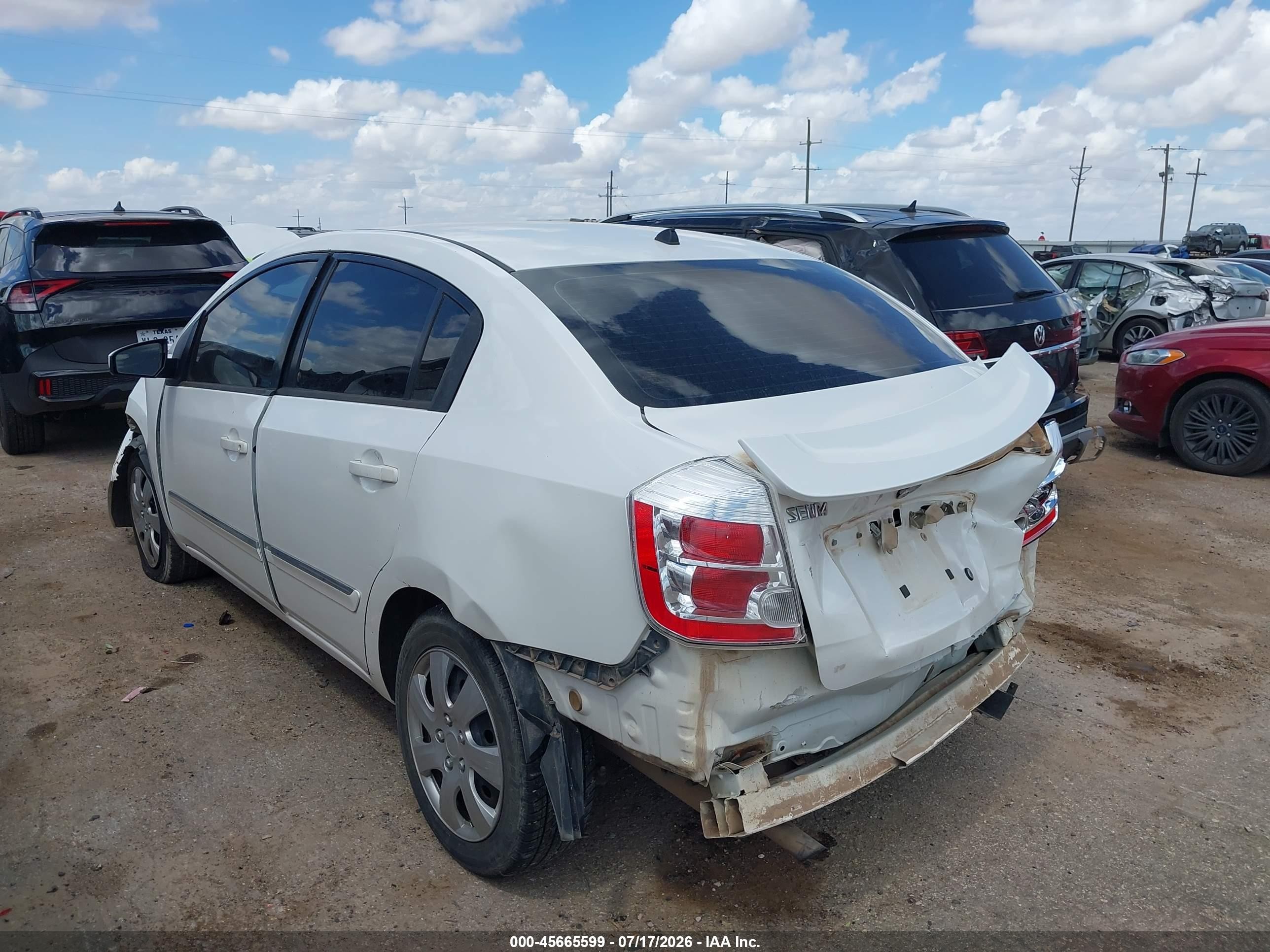 2011 Nissan Sentra 2.0s Белый vin: 3N1AB6AP3BL727719