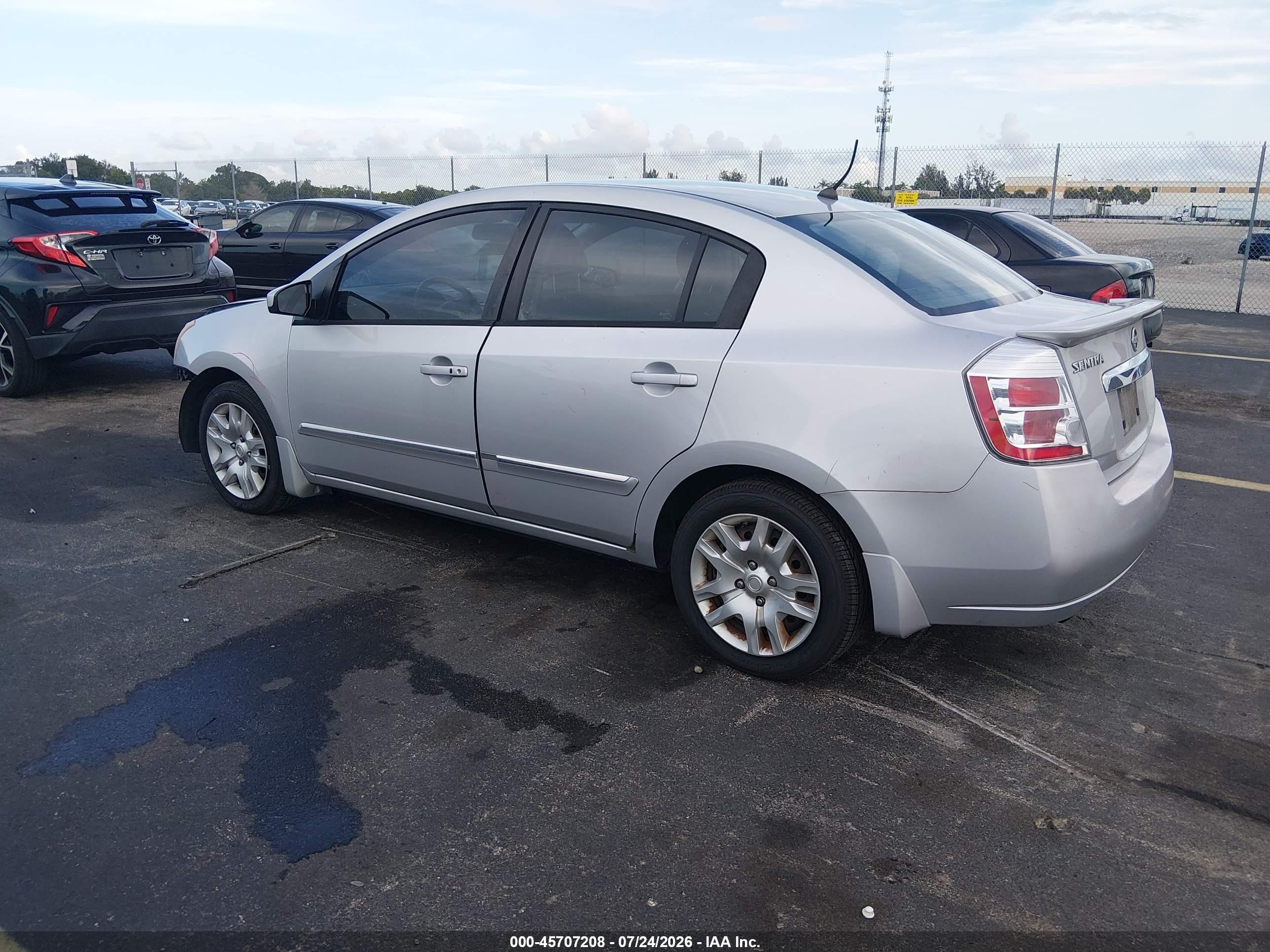 2012 Nissan Sentra 2.0 S Silver vin: 3N1AB6AP3CL612233