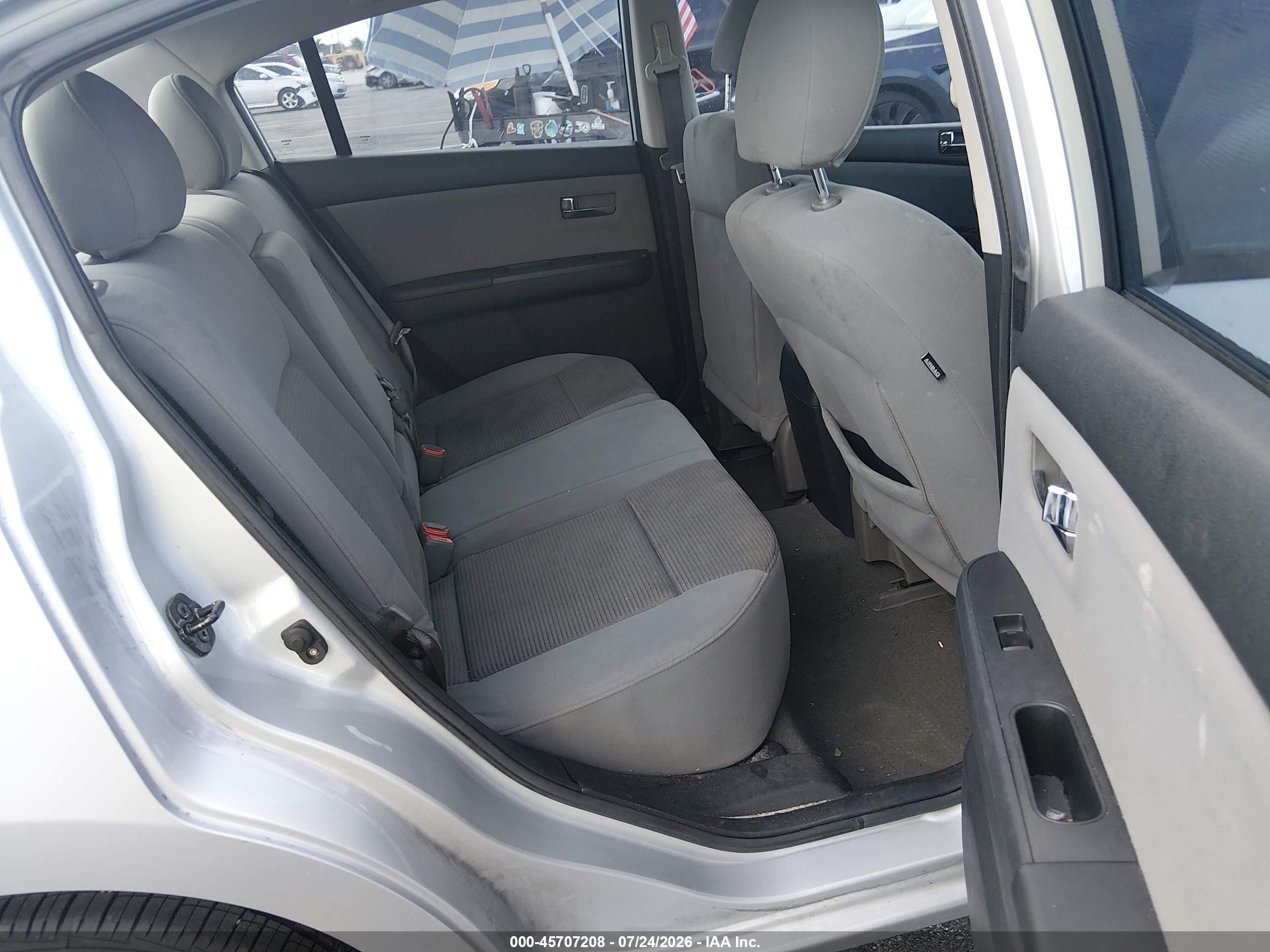 2012 Nissan Sentra 2.0 S Silver vin: 3N1AB6AP3CL612233