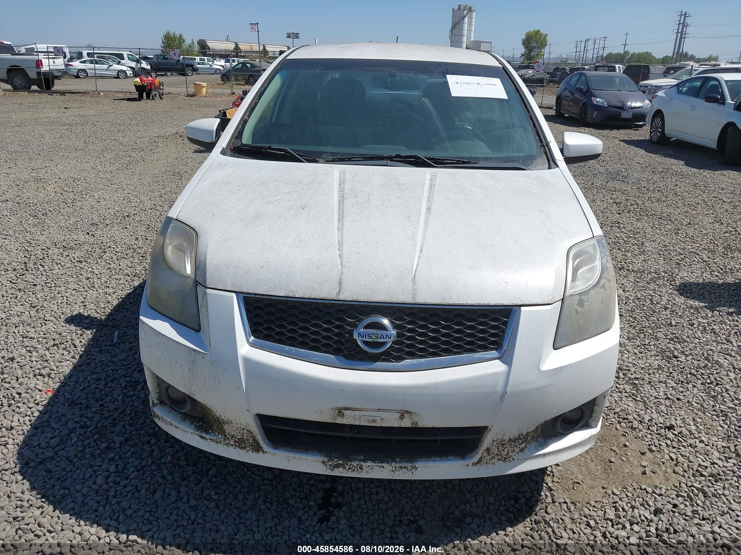 2012 Nissan Sentra 2.0 Sr White vin: 3N1AB6AP3CL622552
