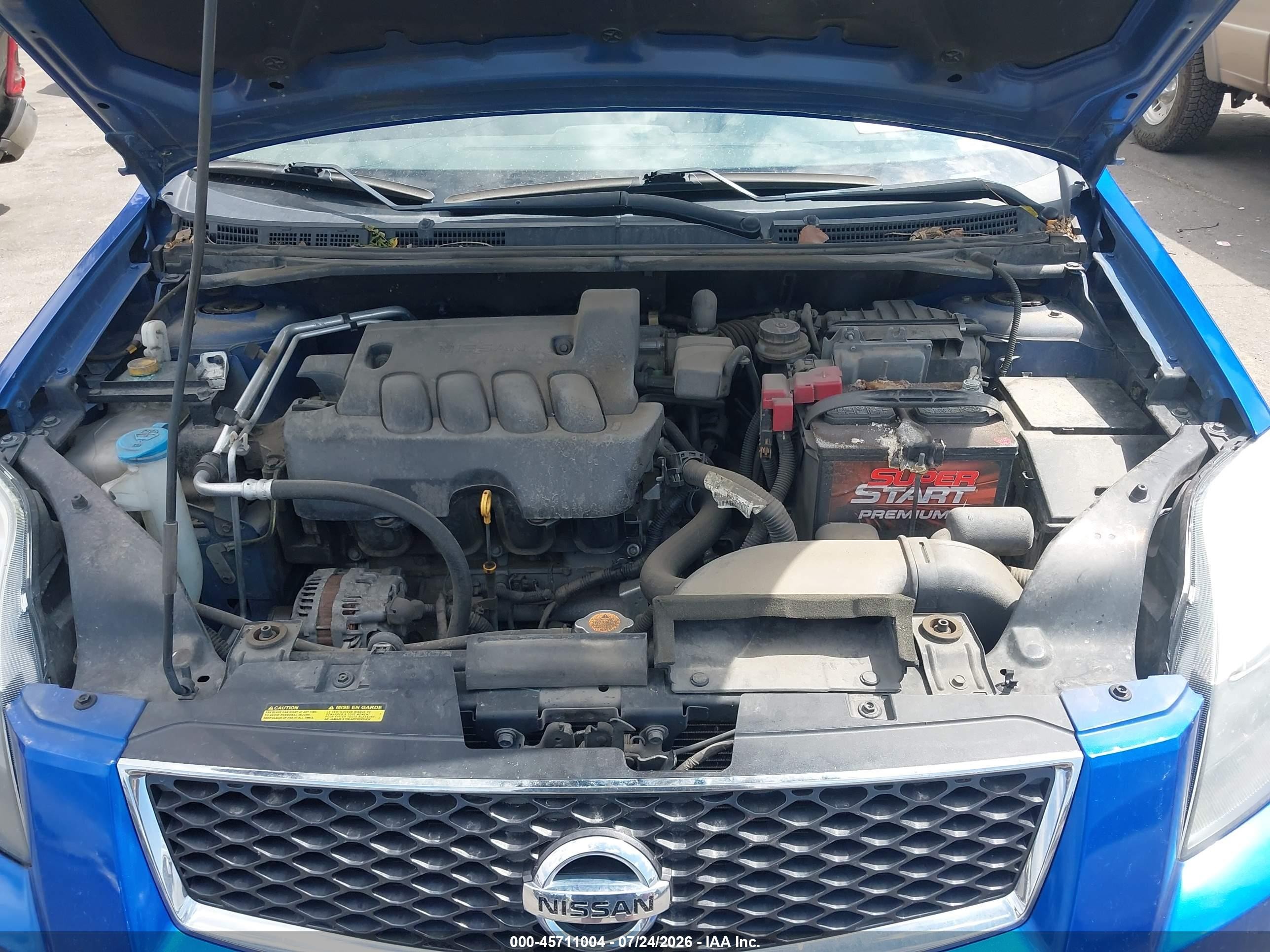 2012 Nissan Sentra 2.0 Sr Blue vin: 3N1AB6AP3CL637665