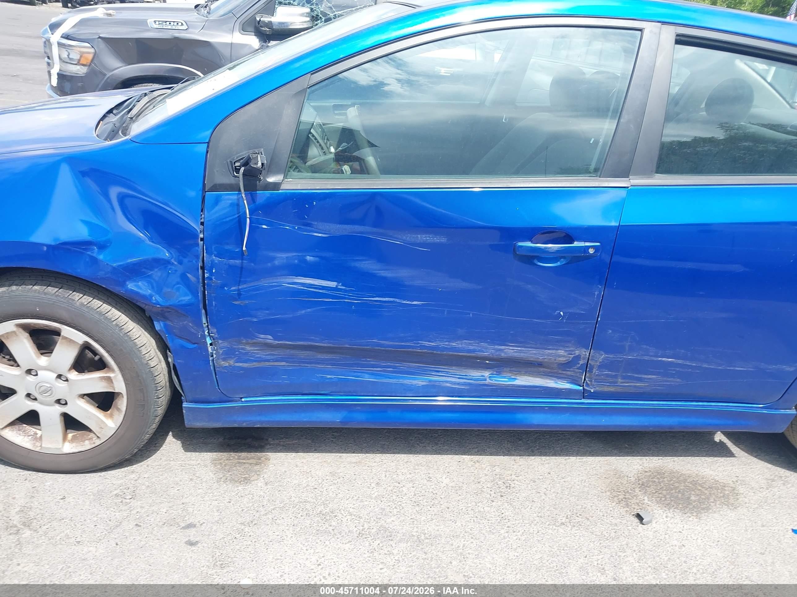2012 Nissan Sentra 2.0 Sr Blue vin: 3N1AB6AP3CL637665