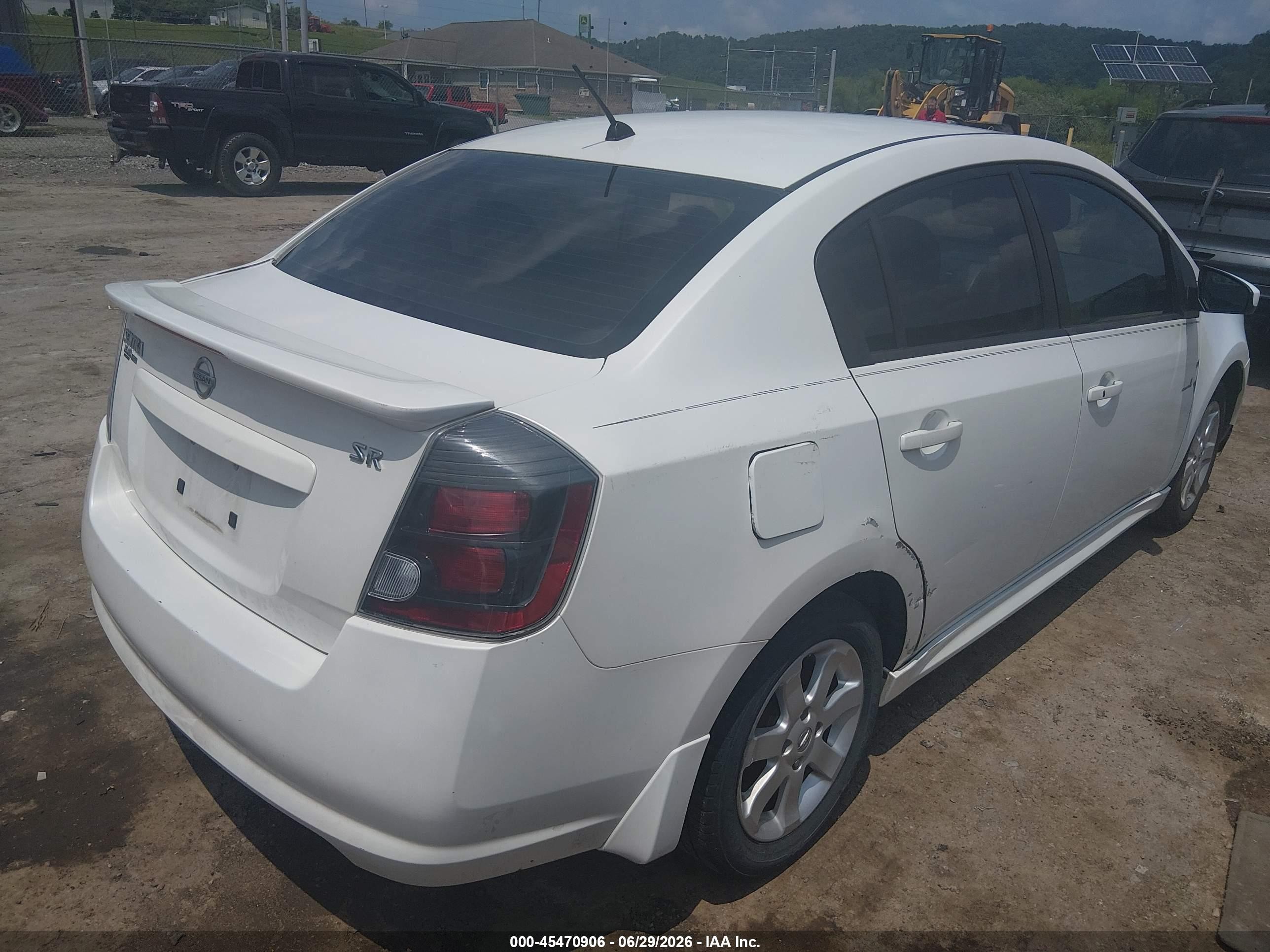 2012 Nissan Sentra 2.0 Sr White vin: 3N1AB6AP3CL644812