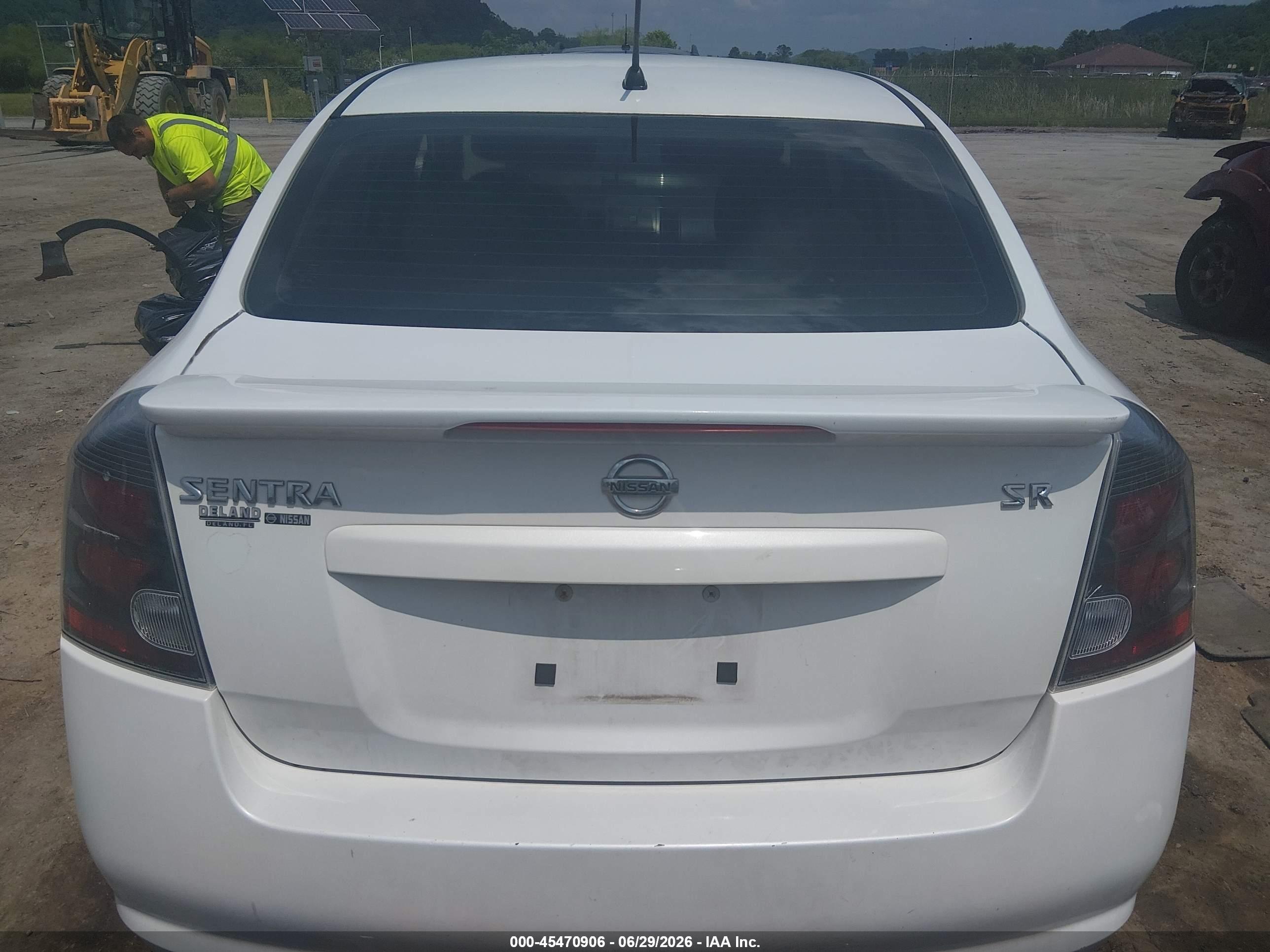 2012 Nissan Sentra 2.0 Sr White vin: 3N1AB6AP3CL644812