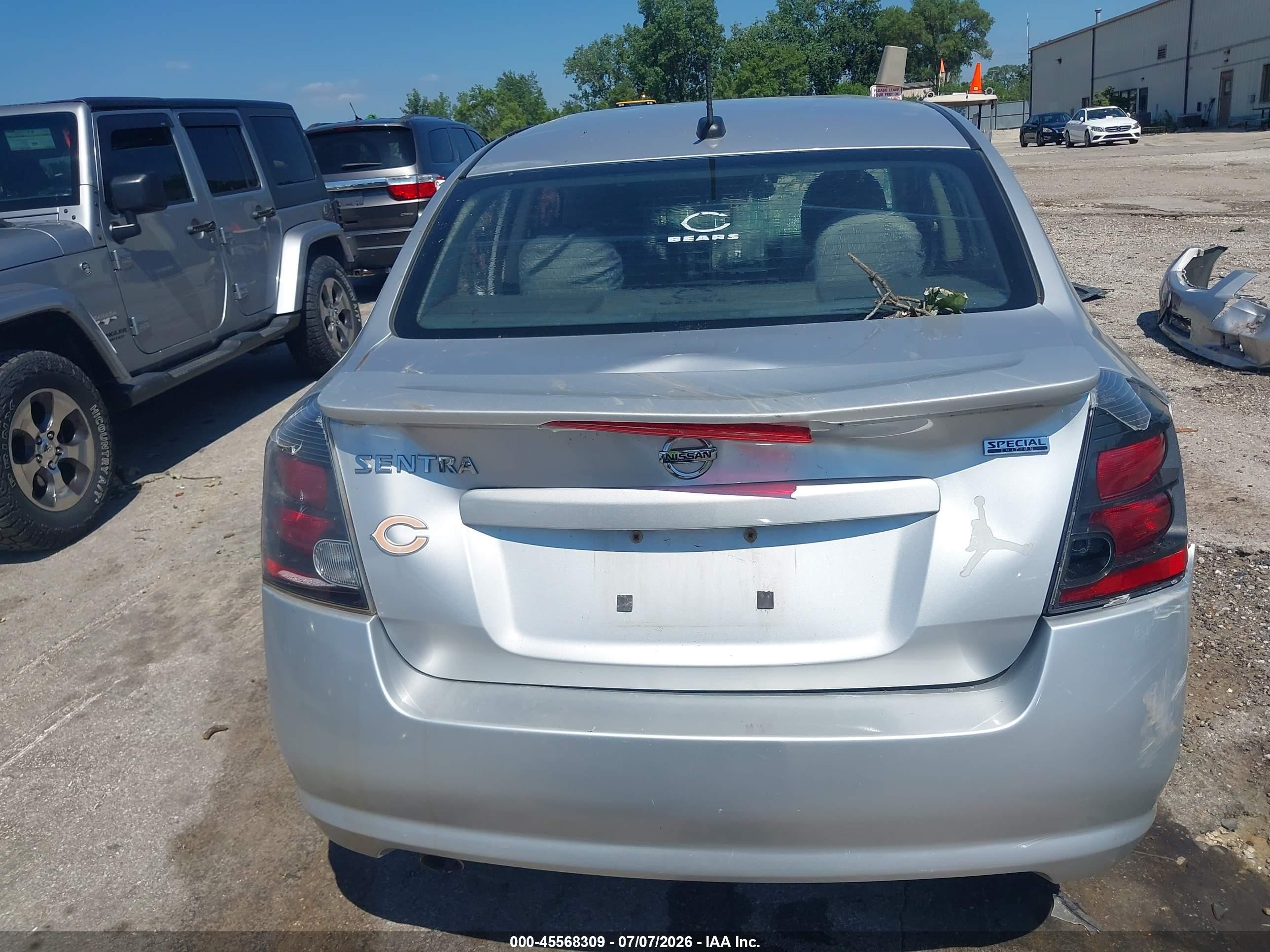 2012 Nissan Sentra 2.0 Sr Silver vin: 3N1AB6AP3CL647211