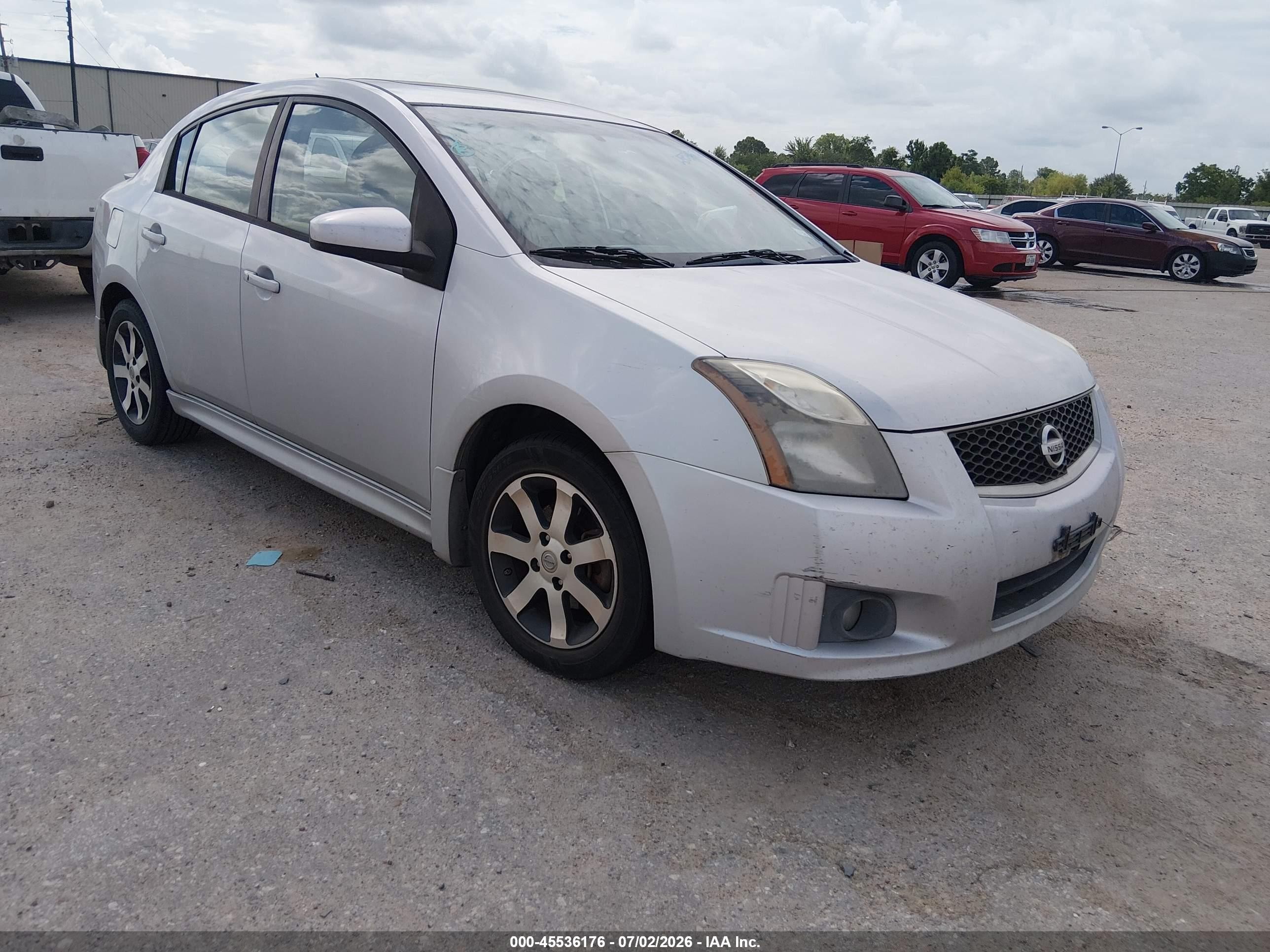 2012 Nissan Sentra 2.0 Sr Silver vin: 3N1AB6AP3CL648634