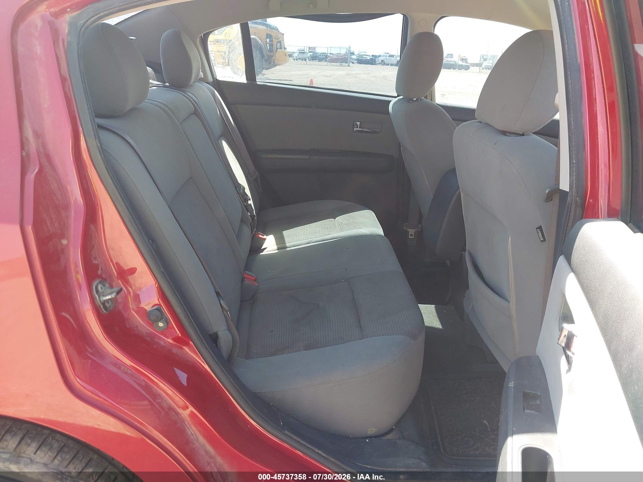 2012 Nissan Sentra 2.0 S Red vin: 3N1AB6AP3CL661884