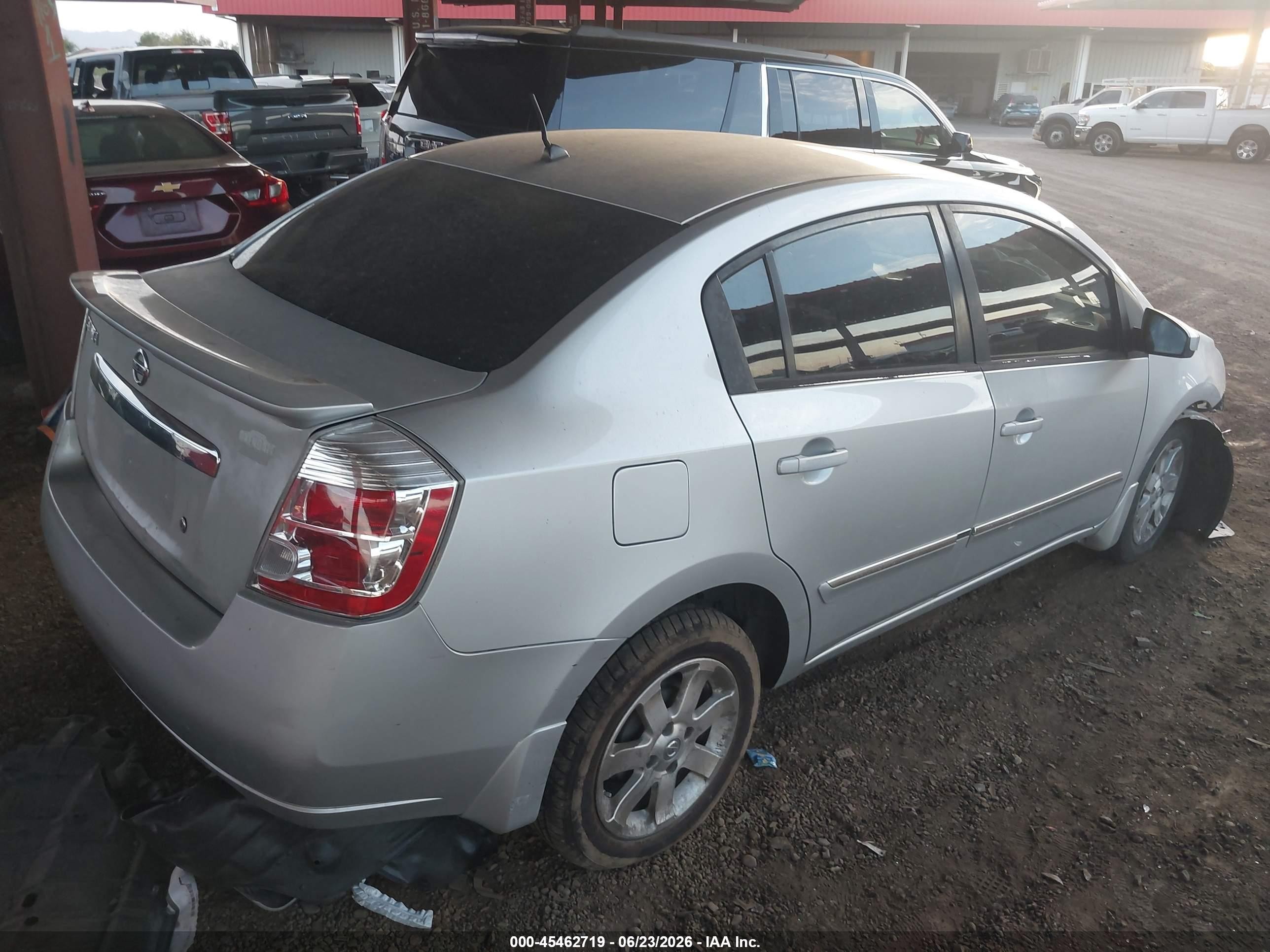 2012 Nissan Sentra 2.0 S Серый vin: 3N1AB6AP3CL679026