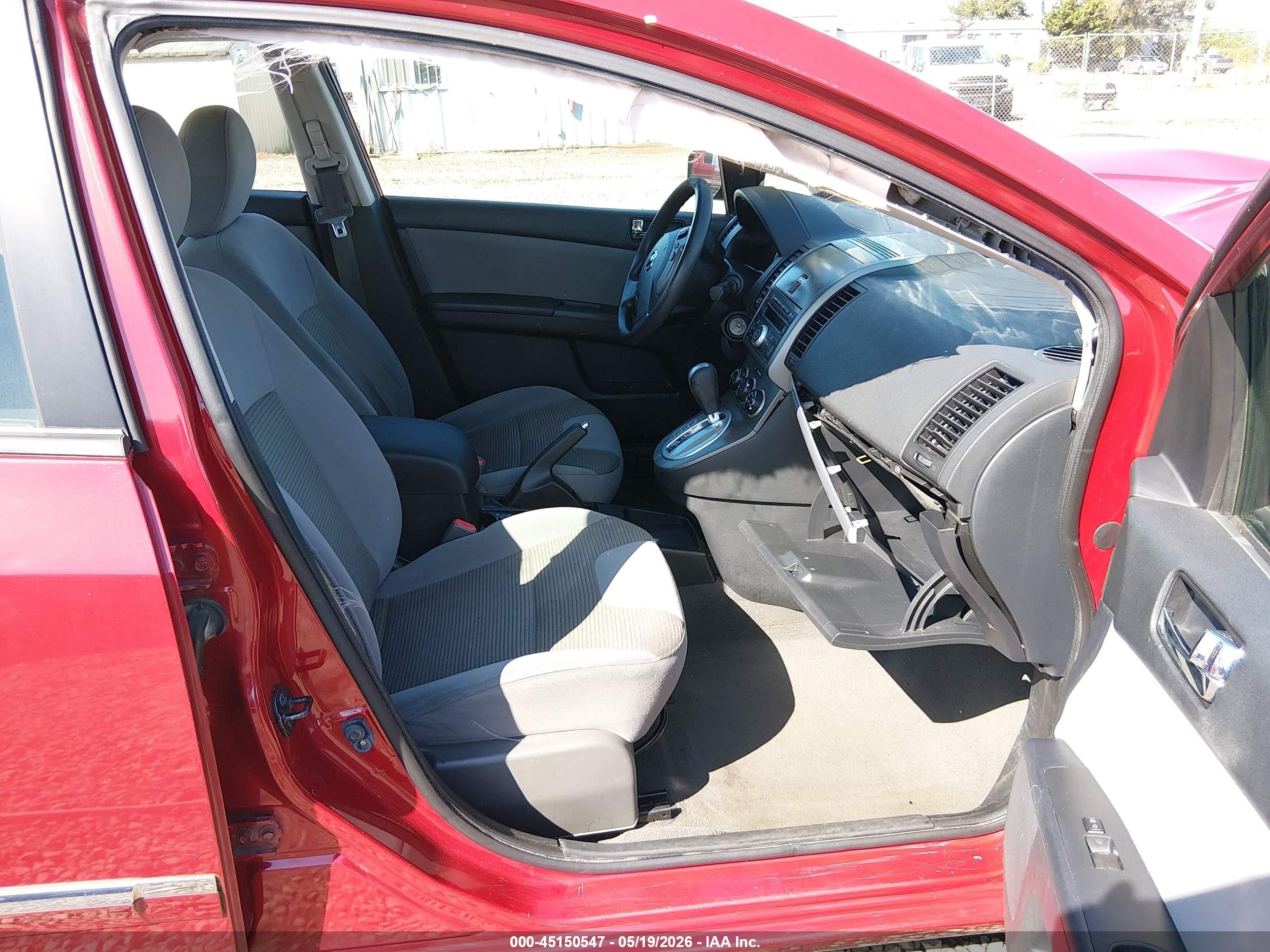2012 Nissan Sentra 2.0 S Red vin: 3N1AB6AP3CL688437