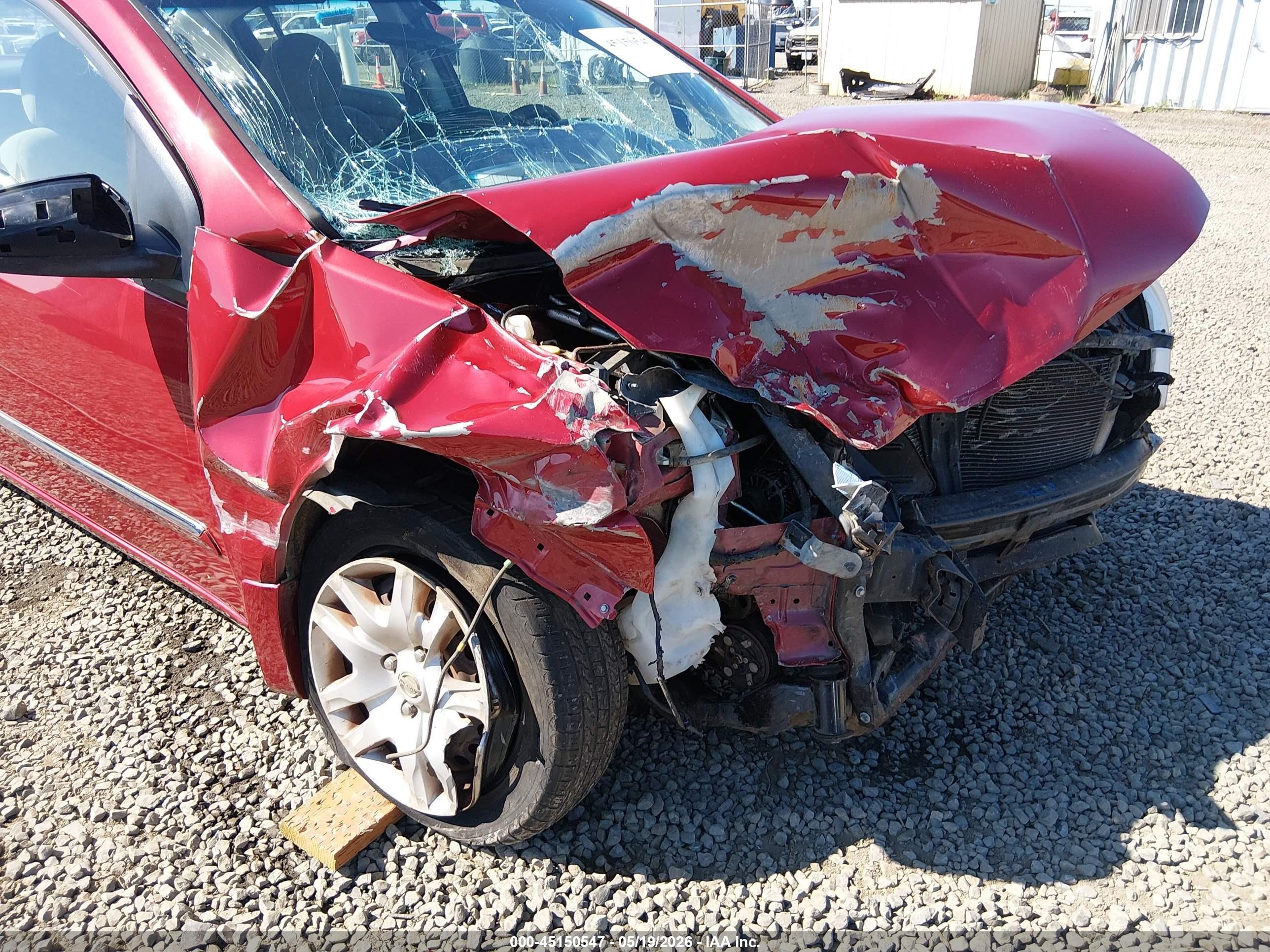 2012 Nissan Sentra 2.0 S Red vin: 3N1AB6AP3CL688437