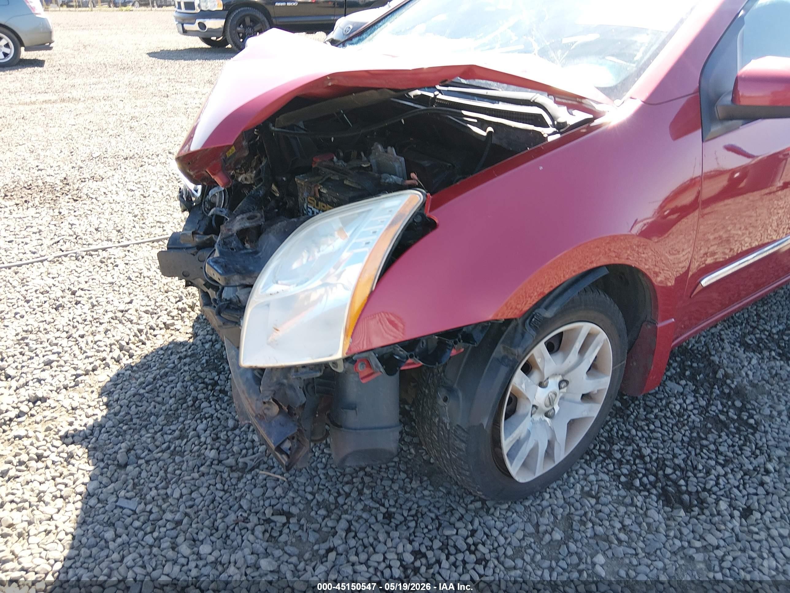 2012 Nissan Sentra 2.0 S Red vin: 3N1AB6AP3CL688437