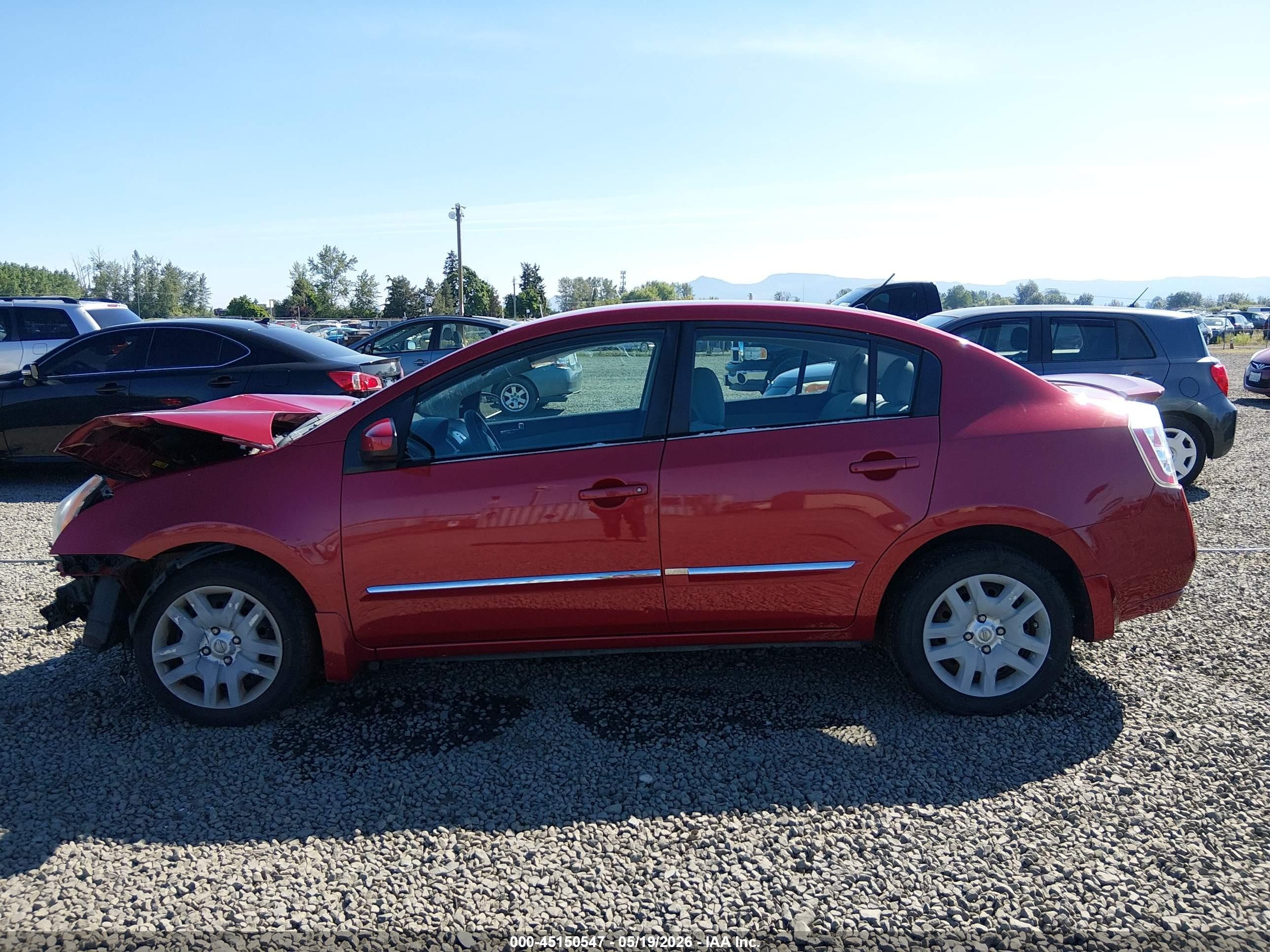 2012 Nissan Sentra 2.0 S Red vin: 3N1AB6AP3CL688437