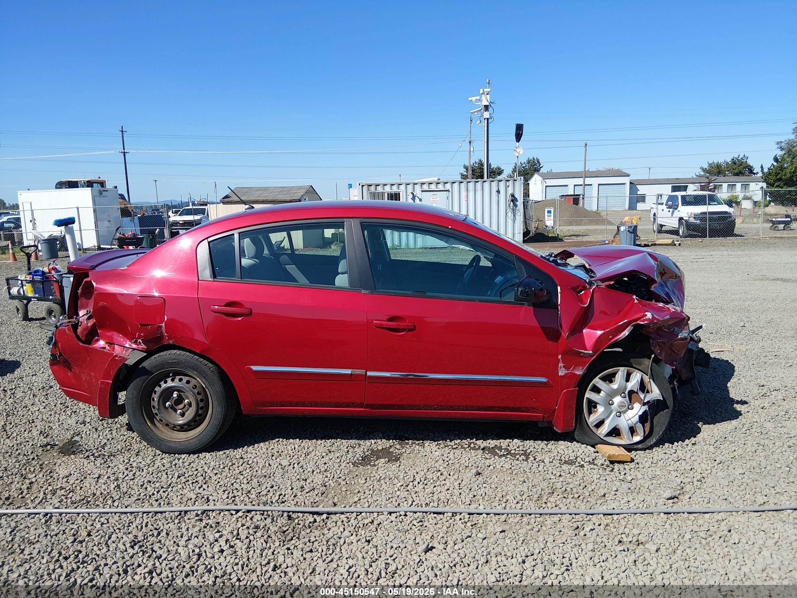 2012 Nissan Sentra 2.0 S Red vin: 3N1AB6AP3CL688437