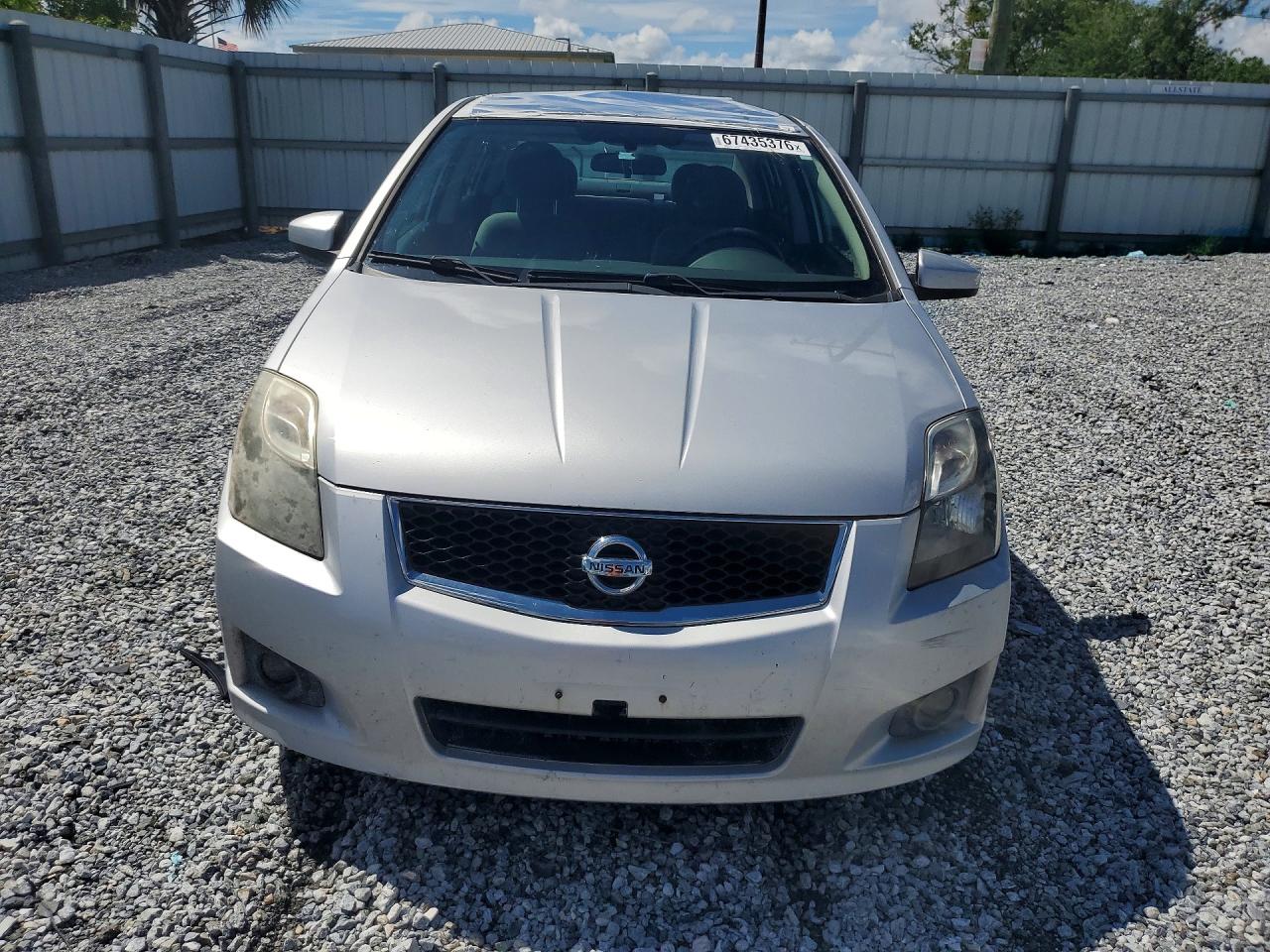 2012 Nissan Sentra 2.0 Silver vin: 3N1AB6AP3CL696618