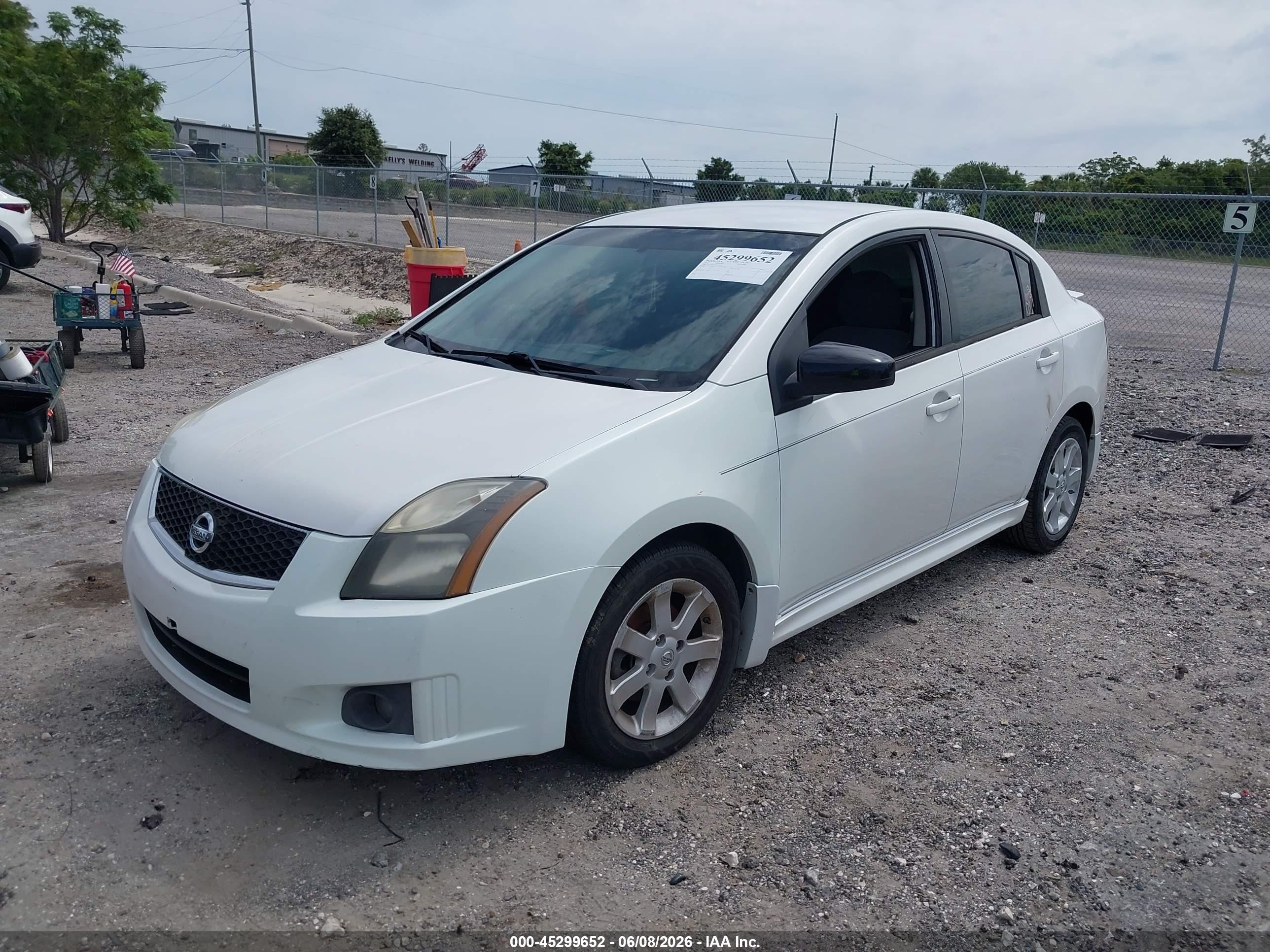 2012 Nissan Sentra 2.0 Sr White vin: 3N1AB6AP3CL701753