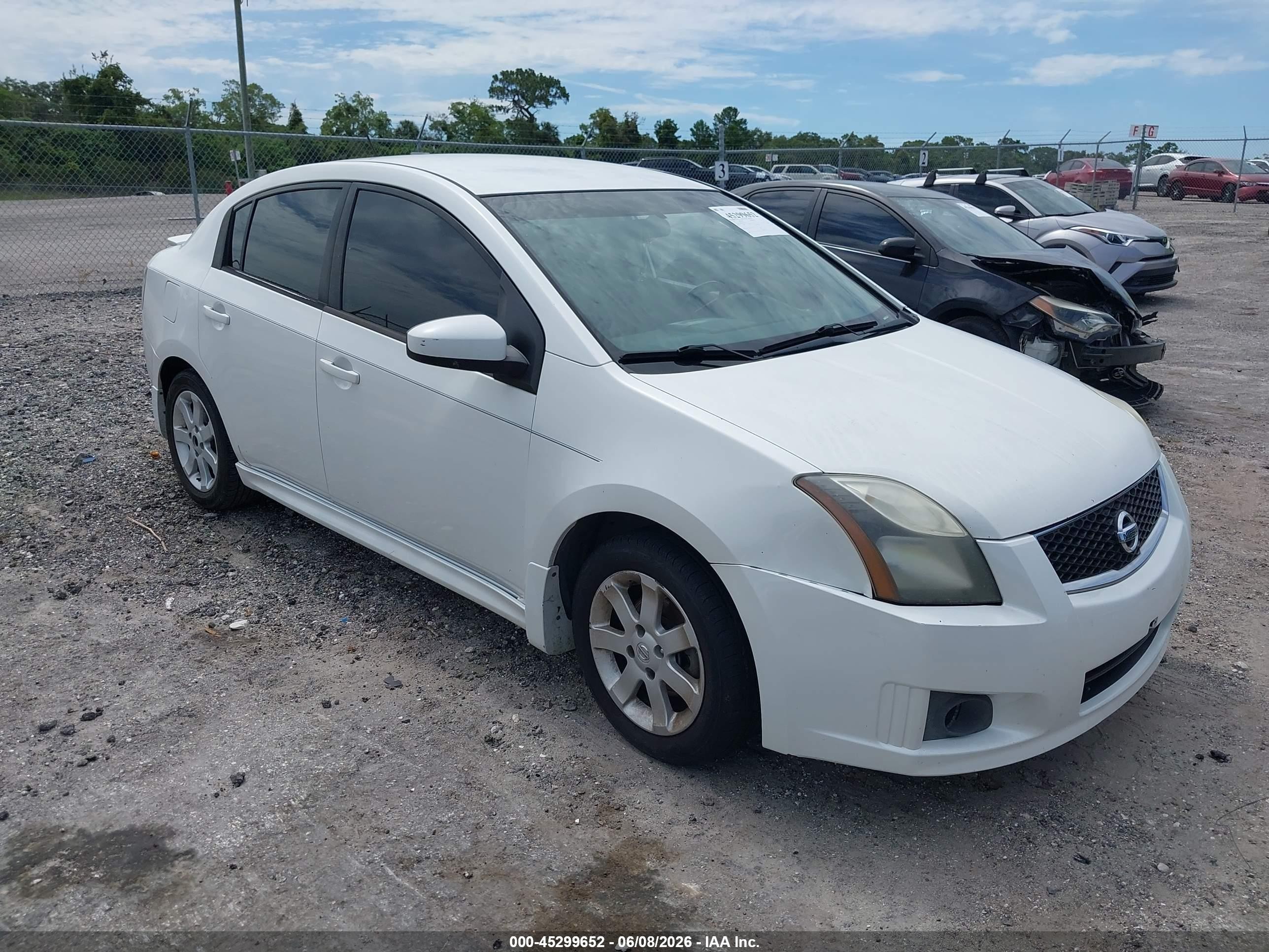 2012 Nissan Sentra 2.0 Sr Белый vin: 3N1AB6AP3CL701753