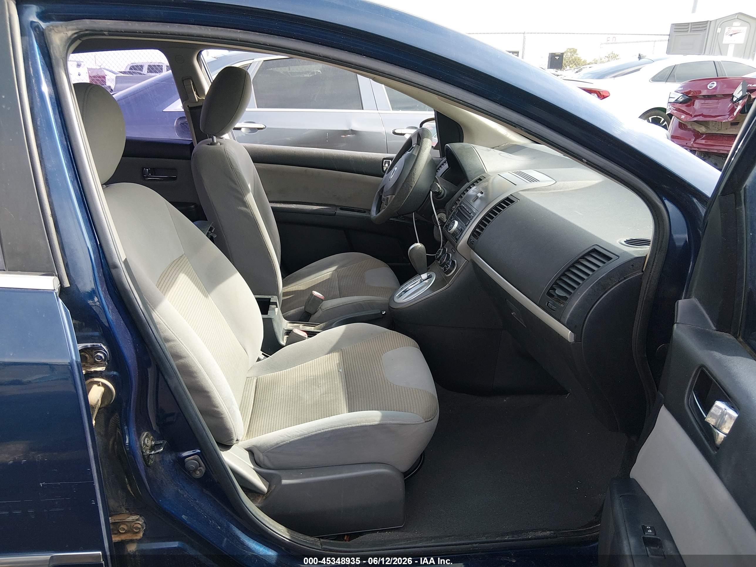 2012 Nissan Sentra 2.0 S Dark Blue vin: 3N1AB6AP3CL718116