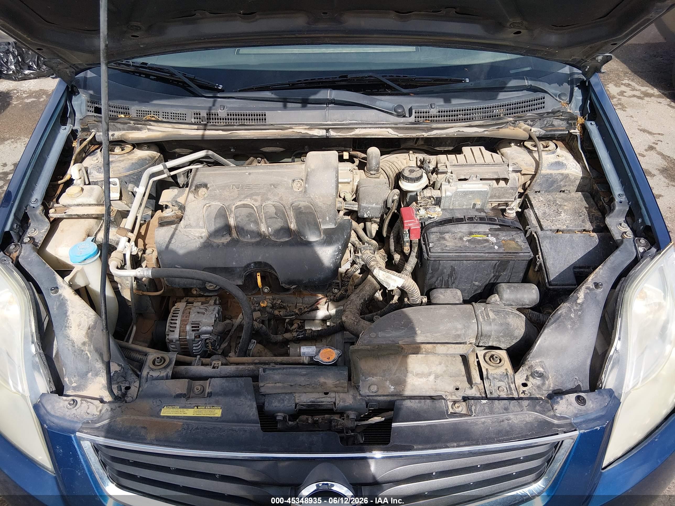 2012 Nissan Sentra 2.0 S Dark Blue vin: 3N1AB6AP3CL718116