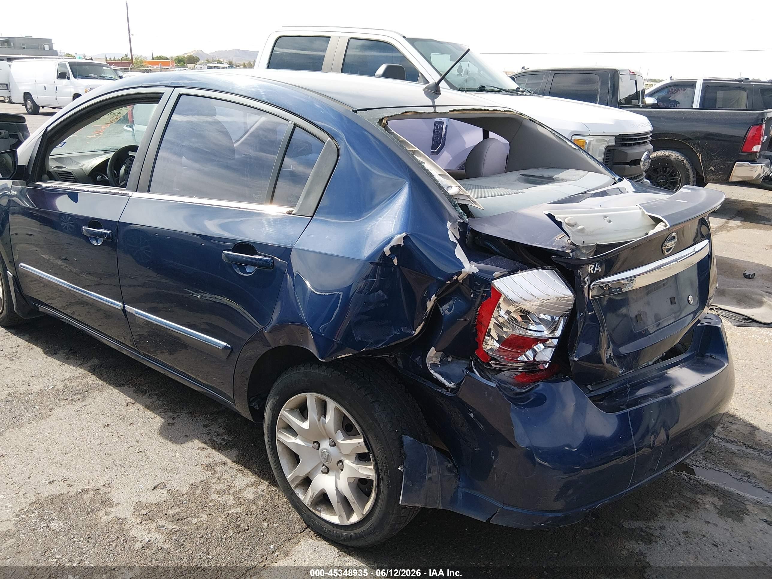 2012 Nissan Sentra 2.0 S Dark Blue vin: 3N1AB6AP3CL718116