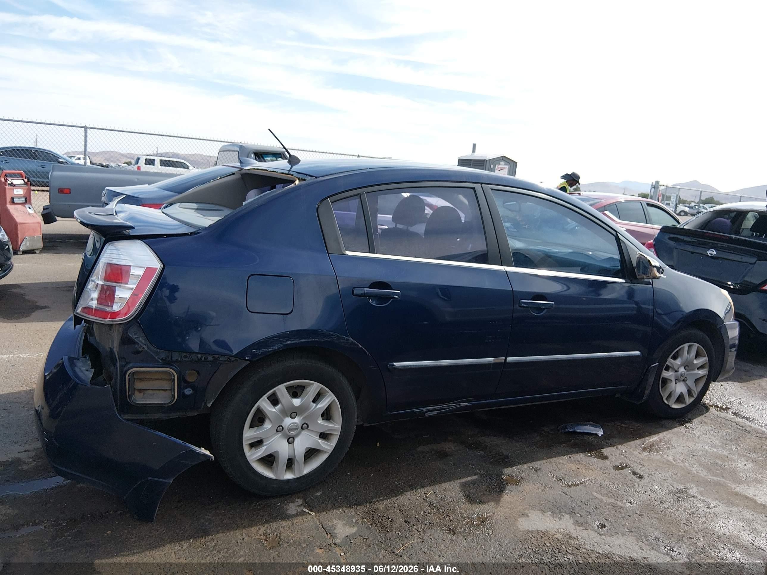2012 Nissan Sentra 2.0 S Dark Blue vin: 3N1AB6AP3CL718116