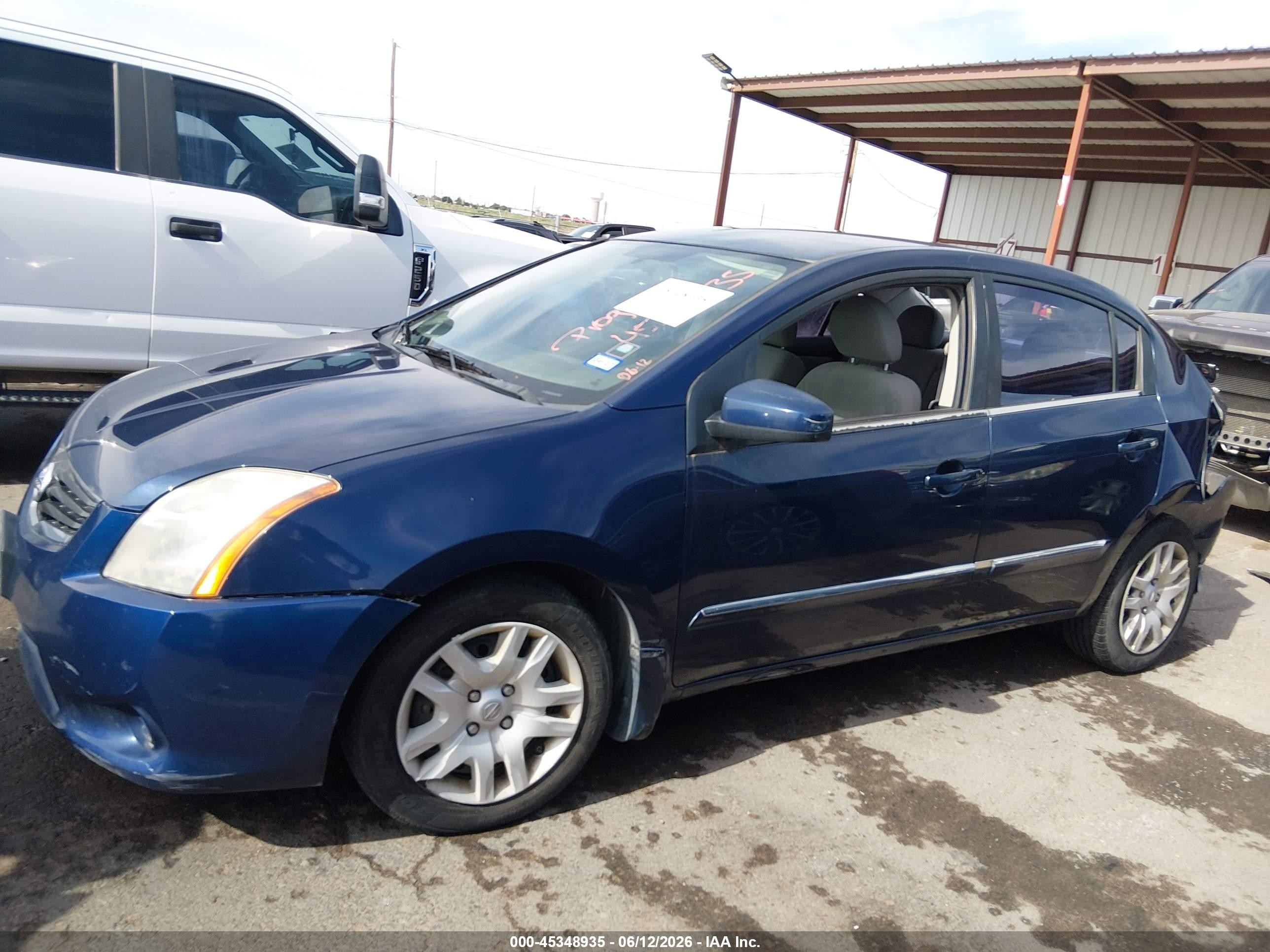2012 Nissan Sentra 2.0 S Dark Blue vin: 3N1AB6AP3CL718116