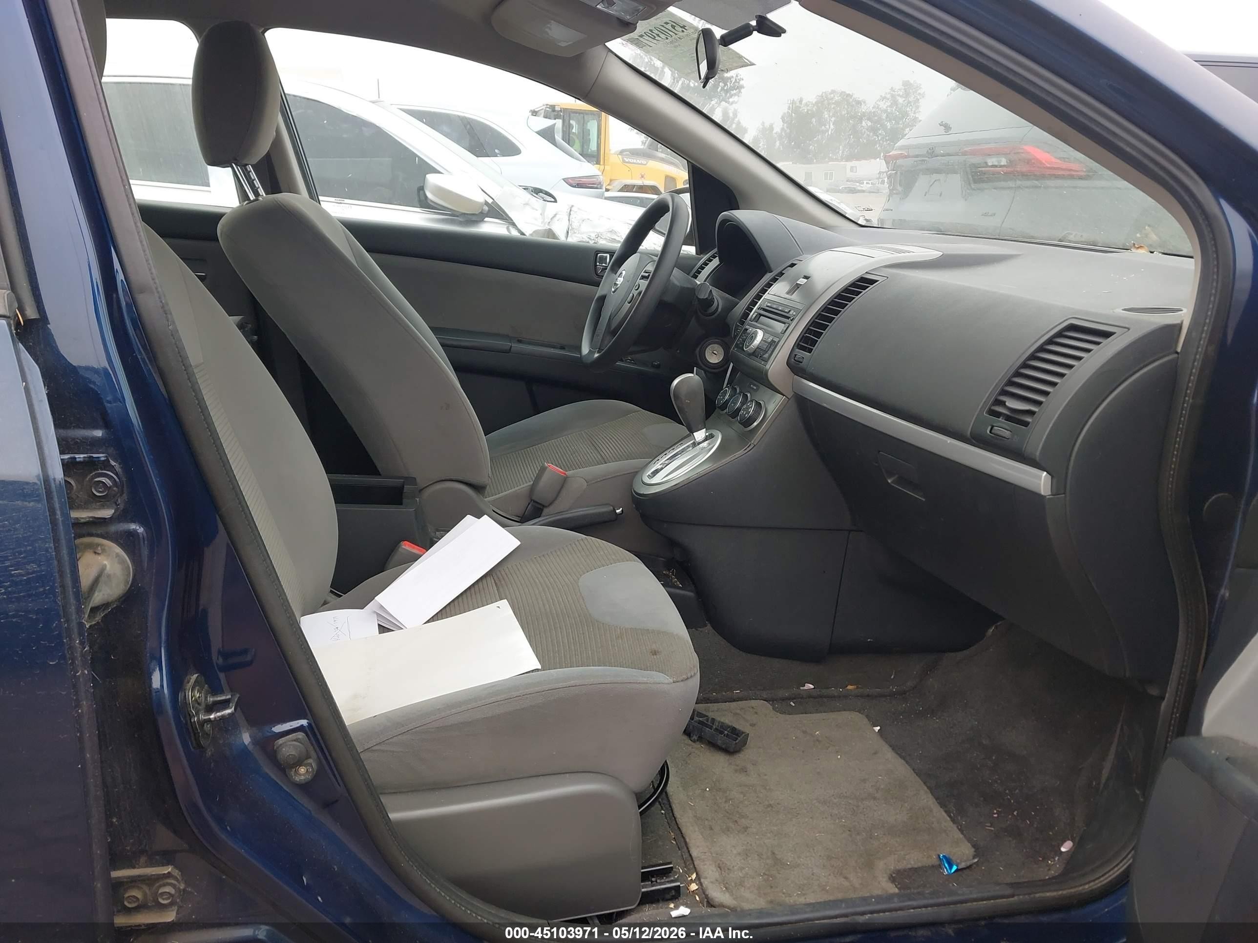 2012 Nissan Sentra 2.0 S Blue vin: 3N1AB6AP3CL731898