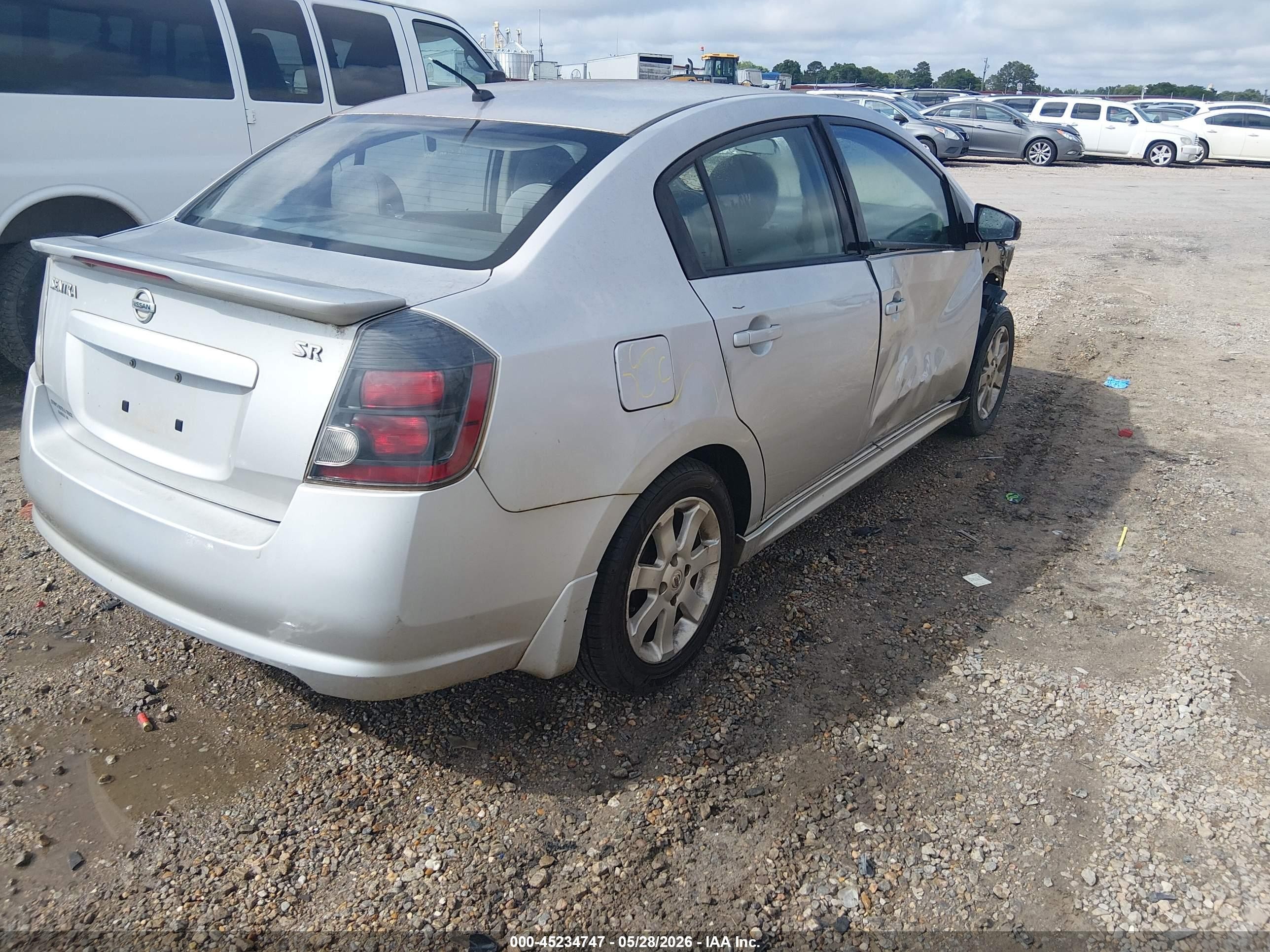 2012 Nissan Sentra 2.0 Sr Серебряный vin: 3N1AB6AP3CL752041