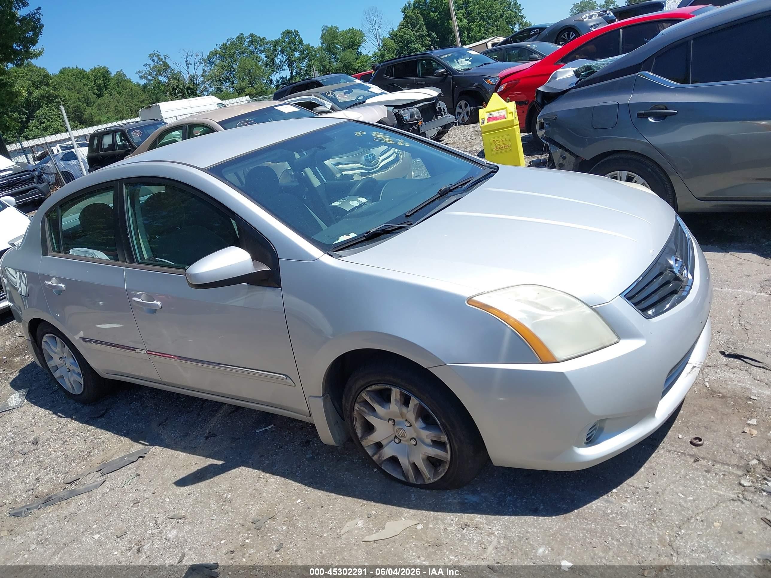 2012 Nissan Sentra 2.0 S Silver vin: 3N1AB6AP3CL766697