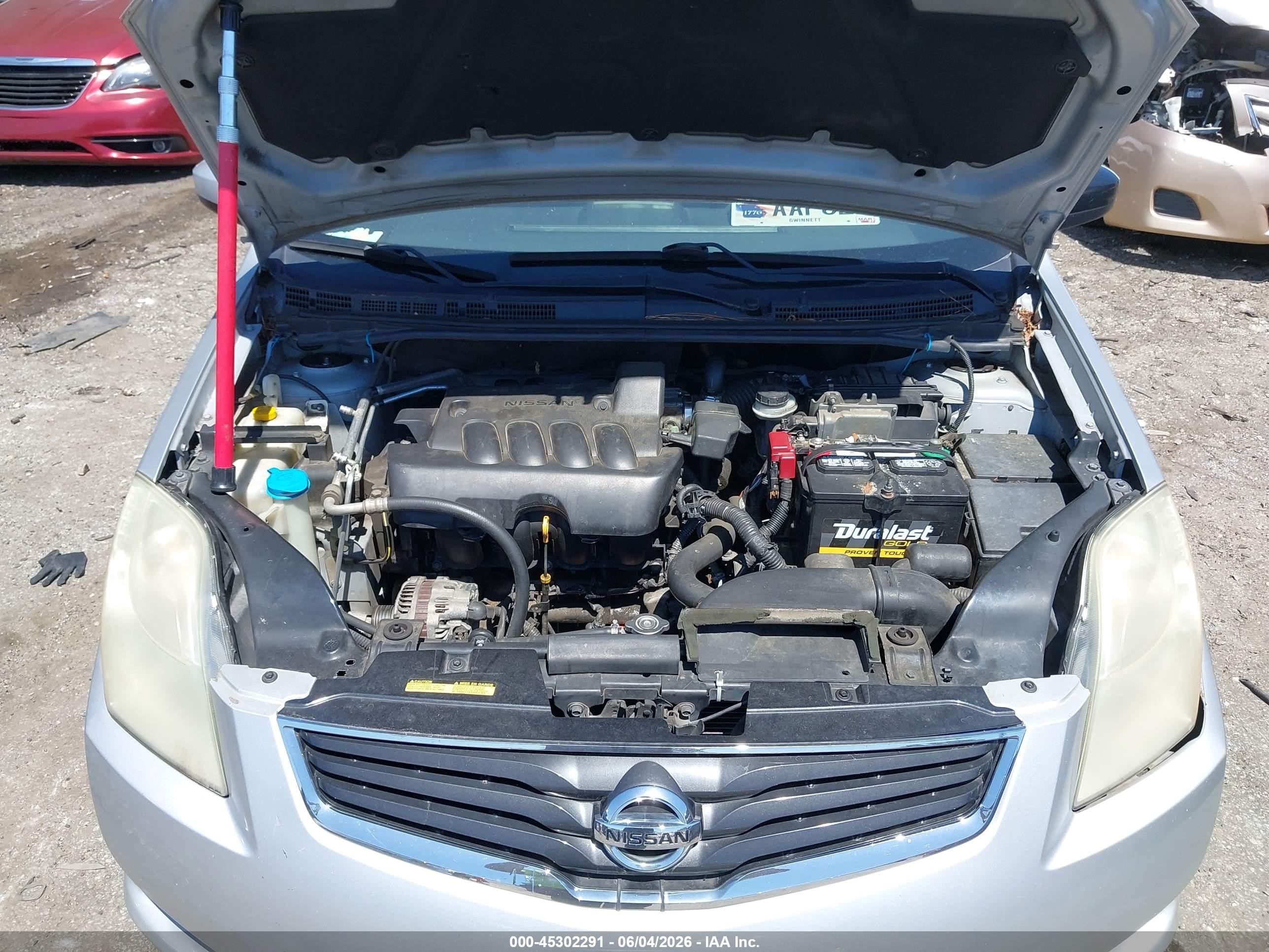 2012 Nissan Sentra 2.0 S Silver vin: 3N1AB6AP3CL766697
