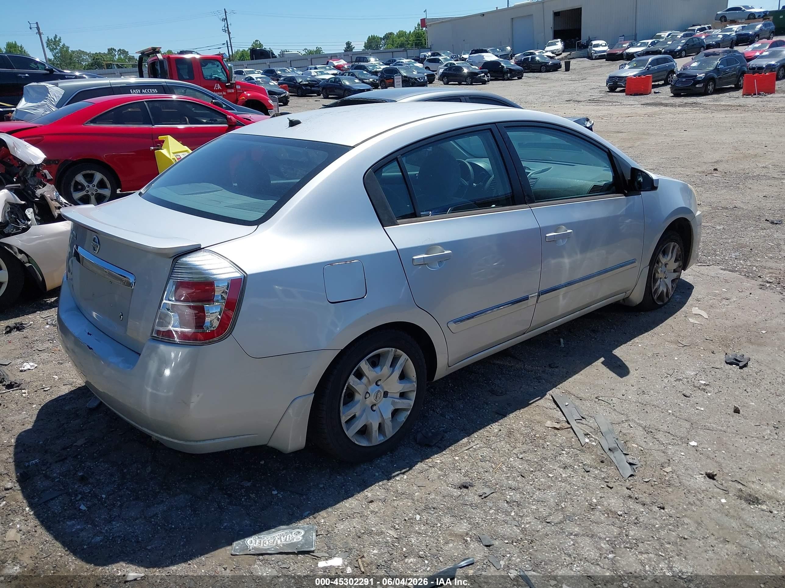 2012 Nissan Sentra 2.0 S Silver vin: 3N1AB6AP3CL766697