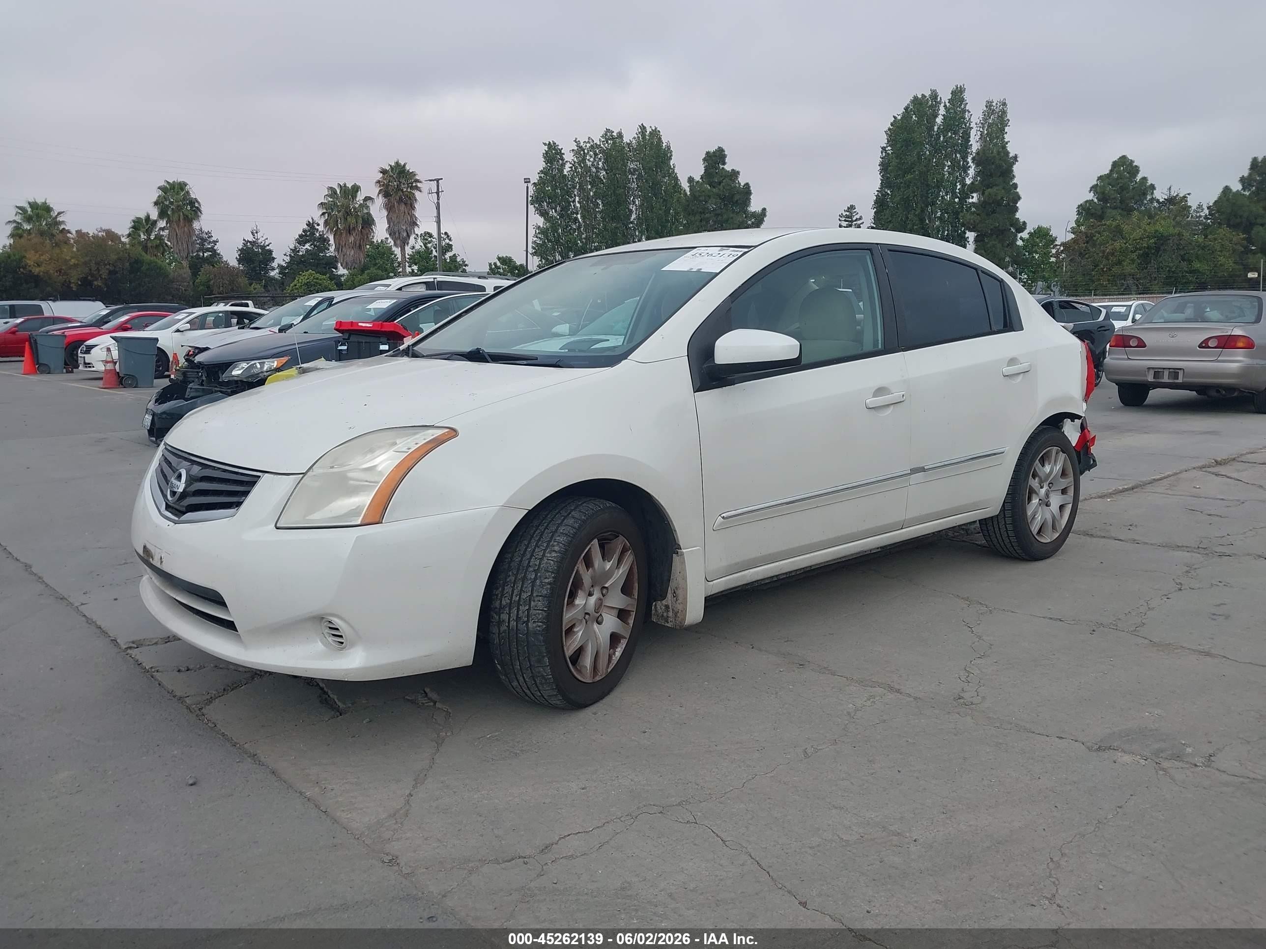 2012 Nissan Sentra 2.0 S White vin: 3N1AB6AP3CL773651