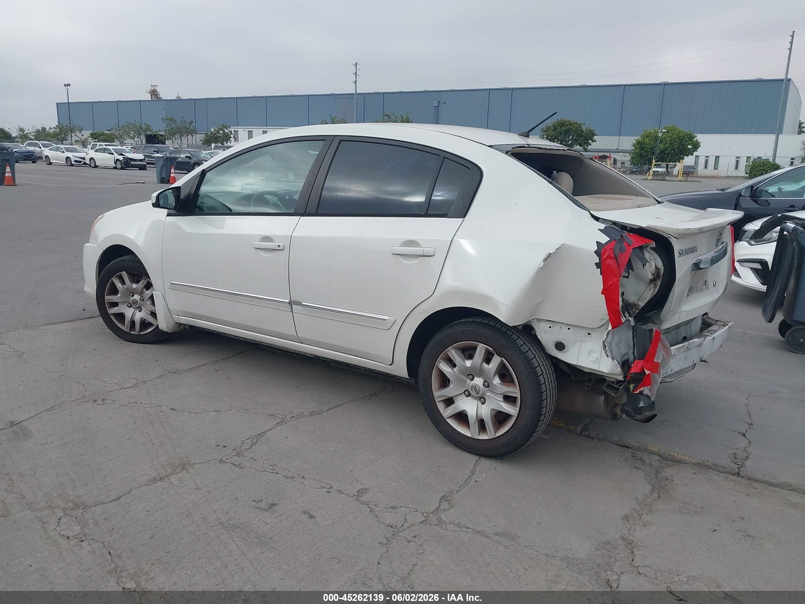 2012 Nissan Sentra 2.0 S White vin: 3N1AB6AP3CL773651