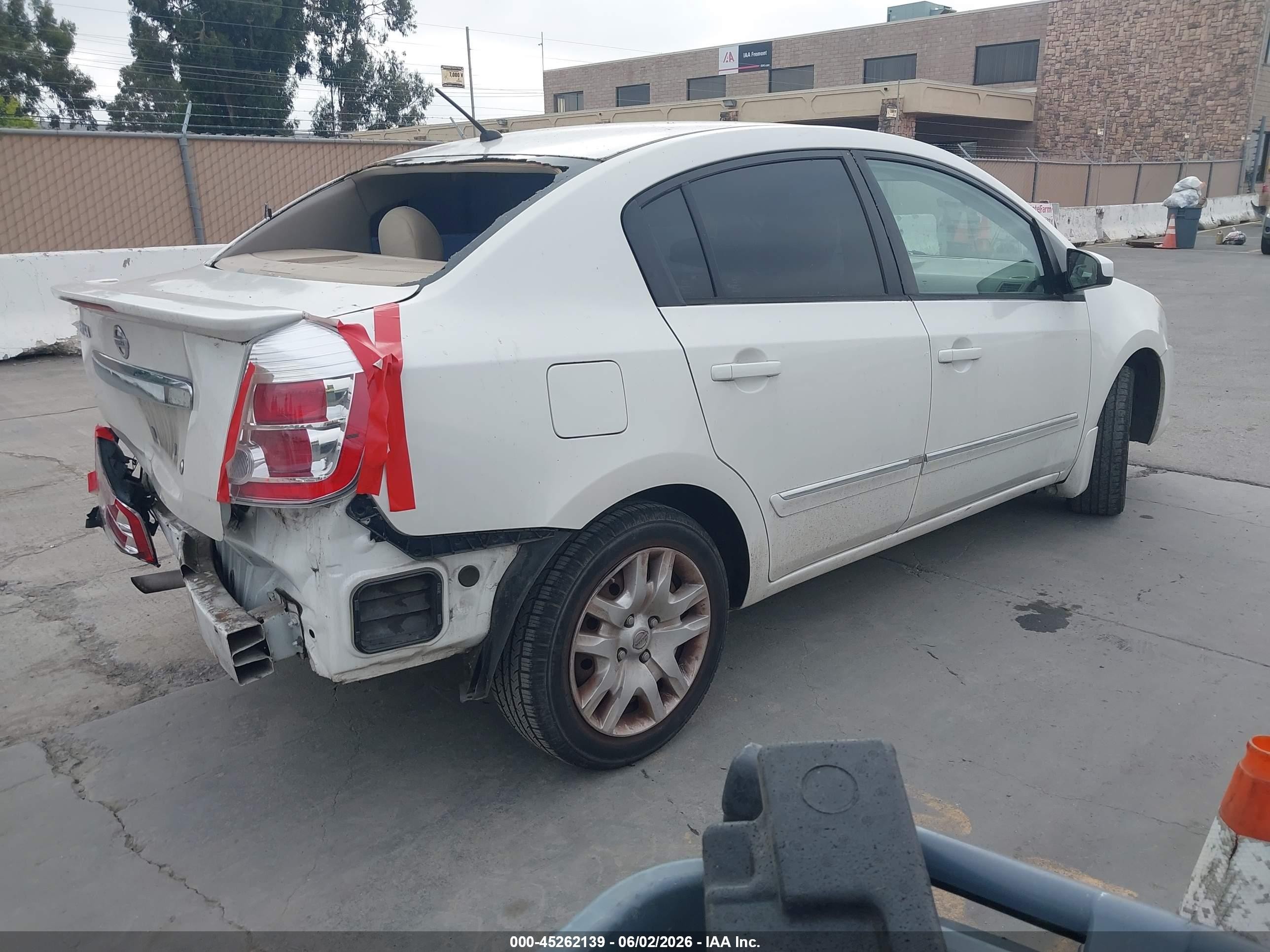 2012 Nissan Sentra 2.0 S White vin: 3N1AB6AP3CL773651