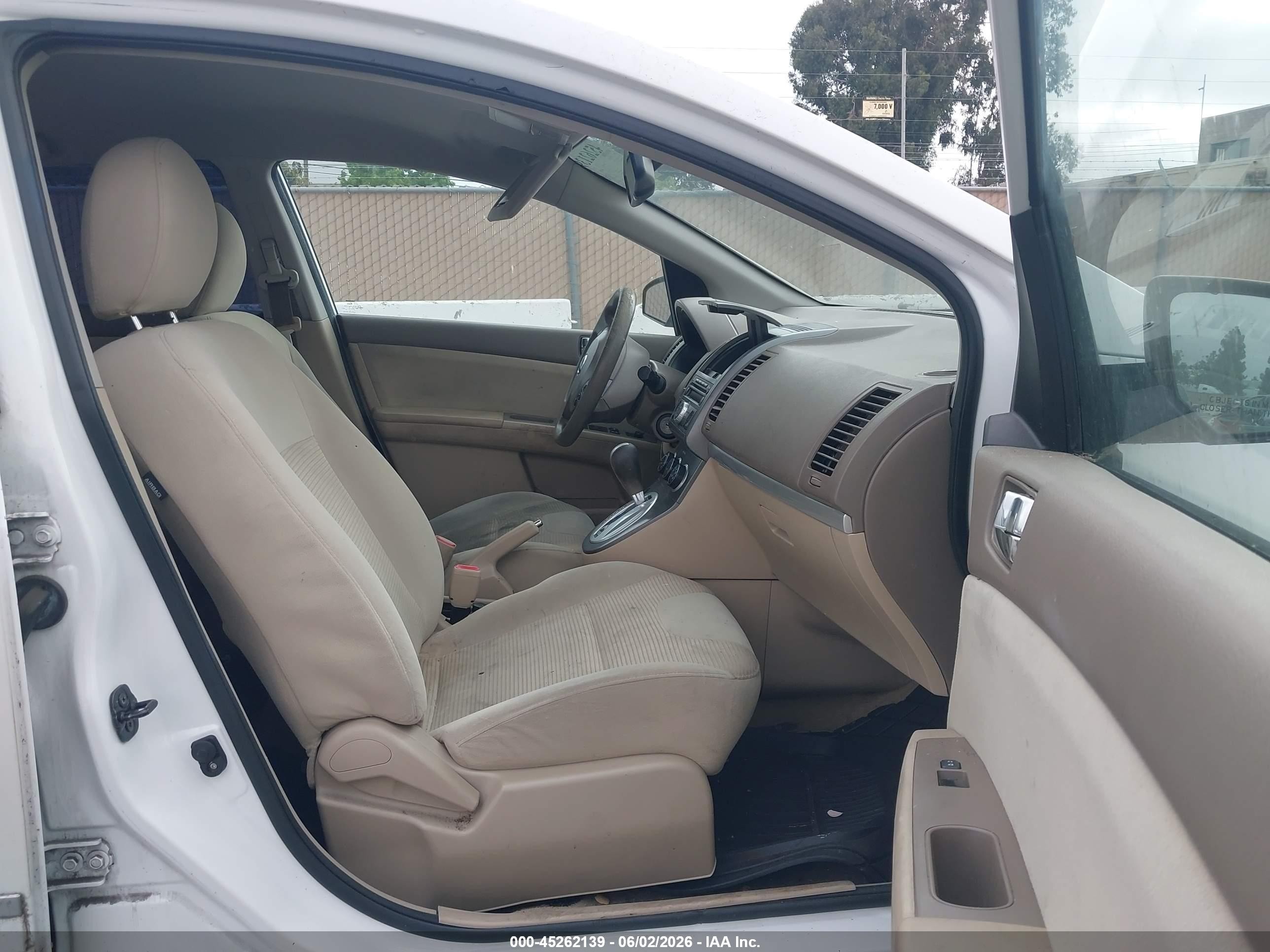 2012 Nissan Sentra 2.0 S White vin: 3N1AB6AP3CL773651